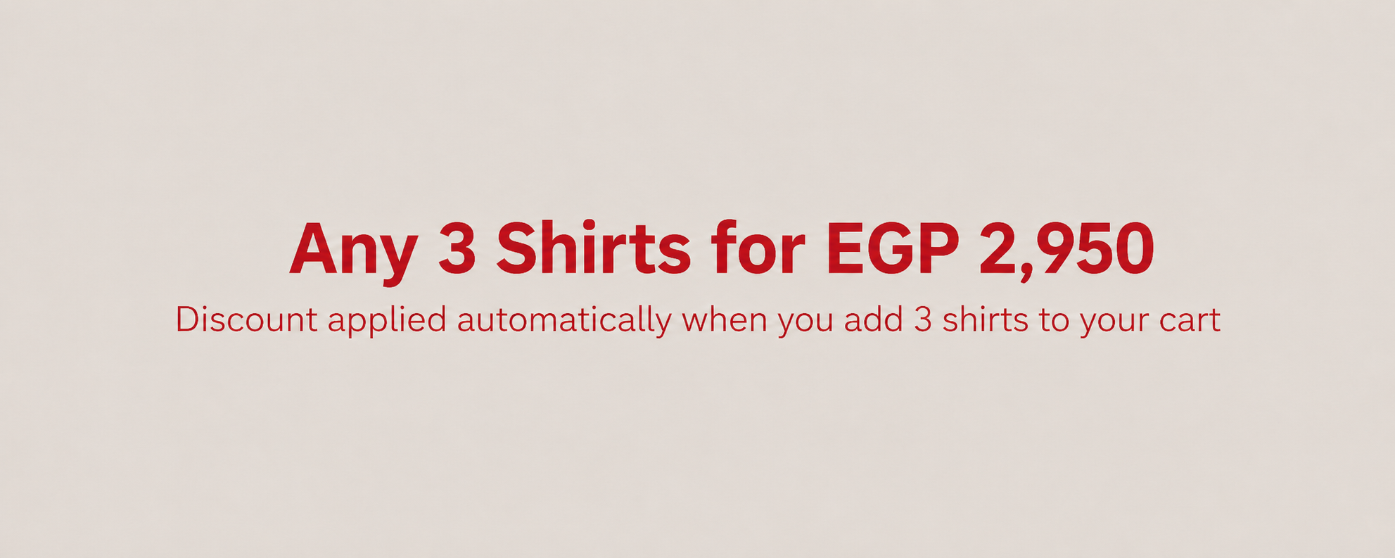 Add 3 Bamboo Shirts To your Cart, and get them Only For 2950