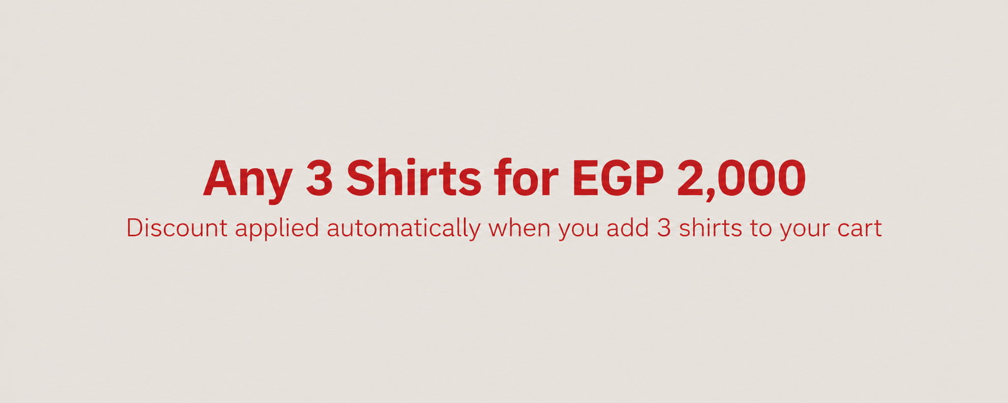 Add 3 Dacron Shirts To your Cart, and get them Only For 2000L.E !