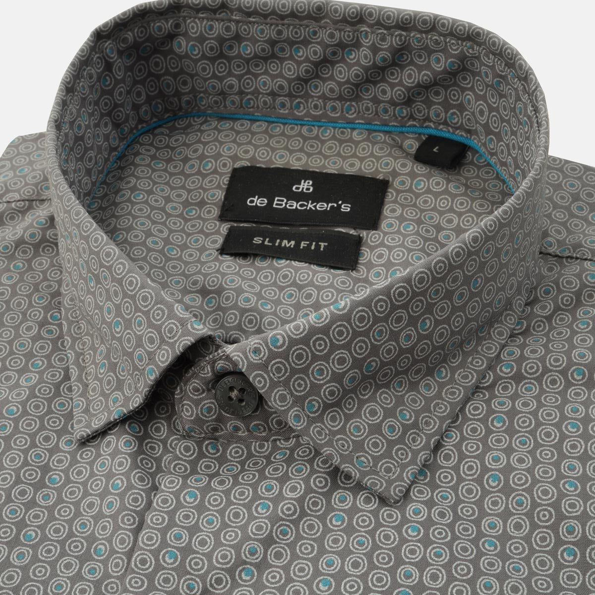 Printed Dim Gray Casual Shirt - 2