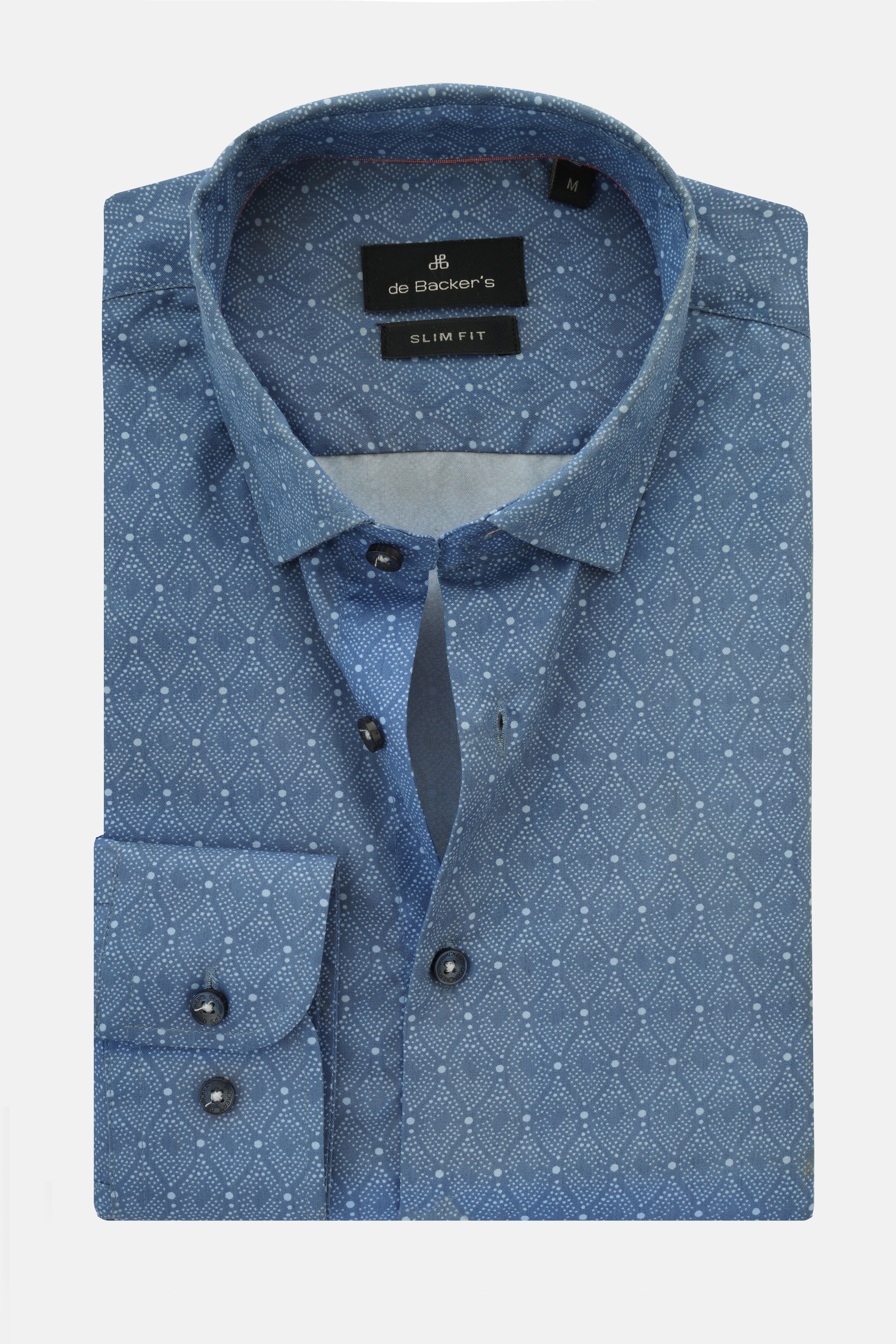 Printed Blue Casual Shirt - 1