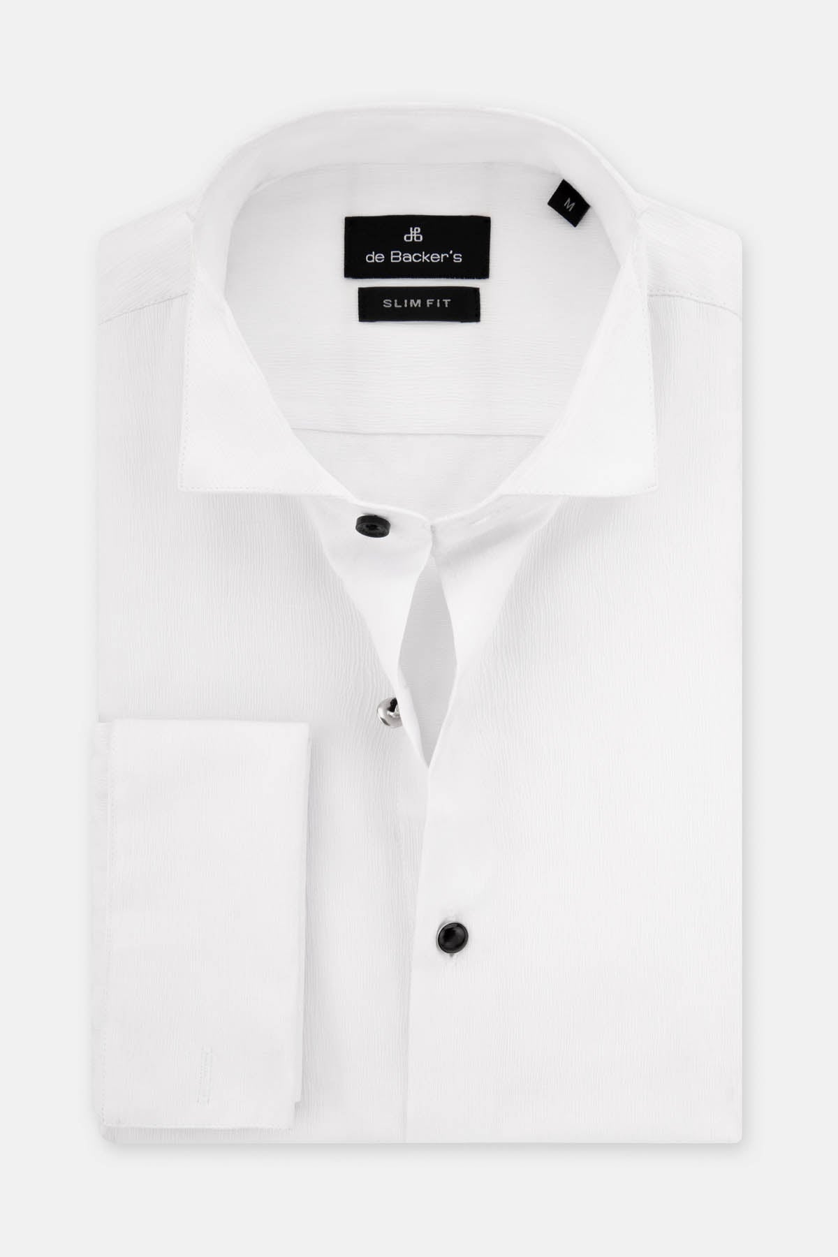 Jacquard White Wingtip Shirt - 1