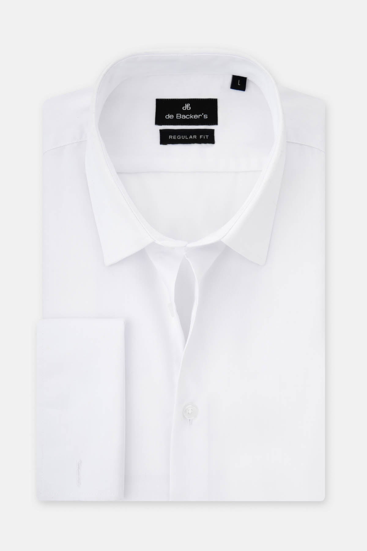 Patterned White Classic Shirt - 1