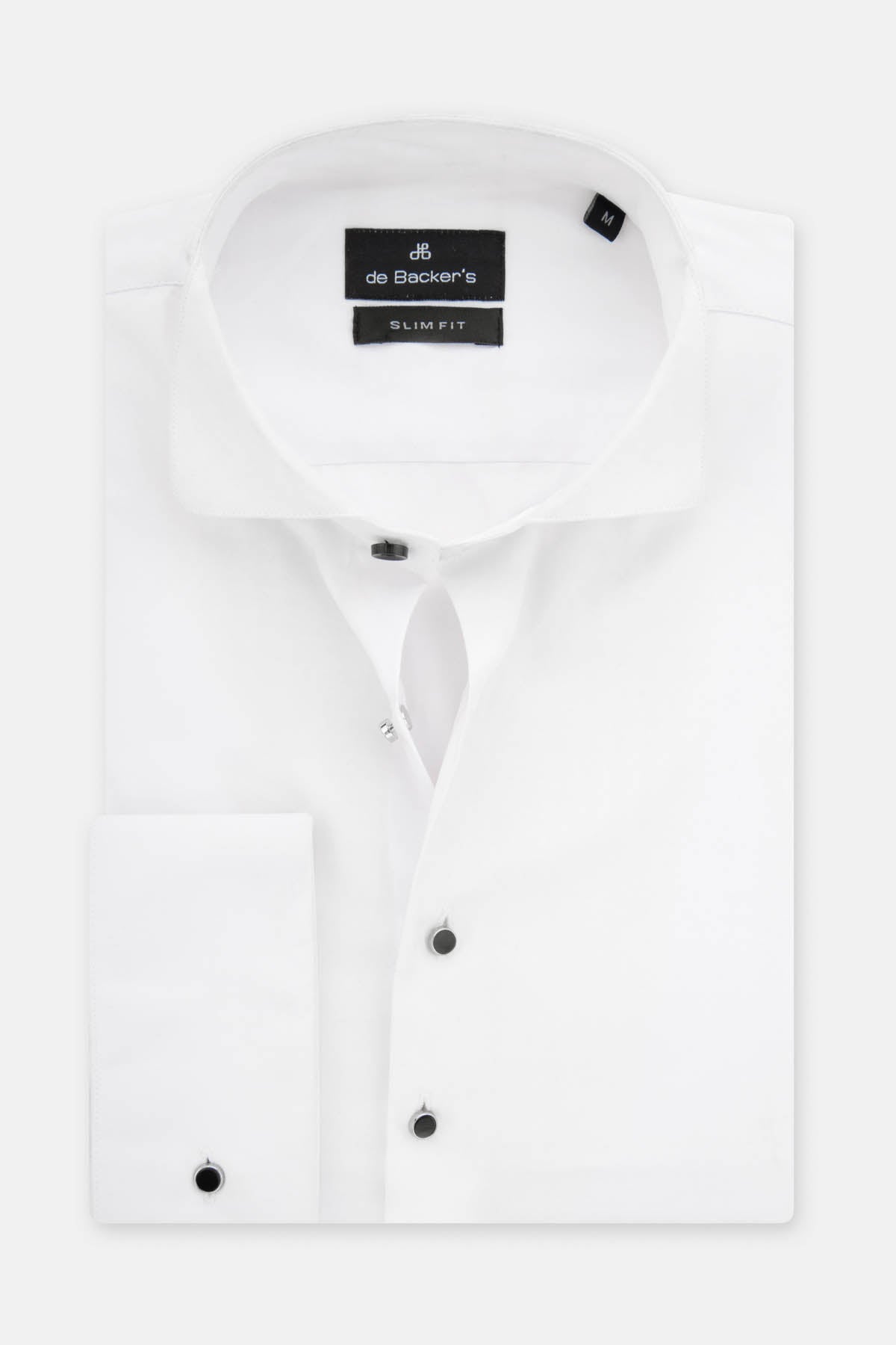 Patterned White Wingtip Shirt - 1
