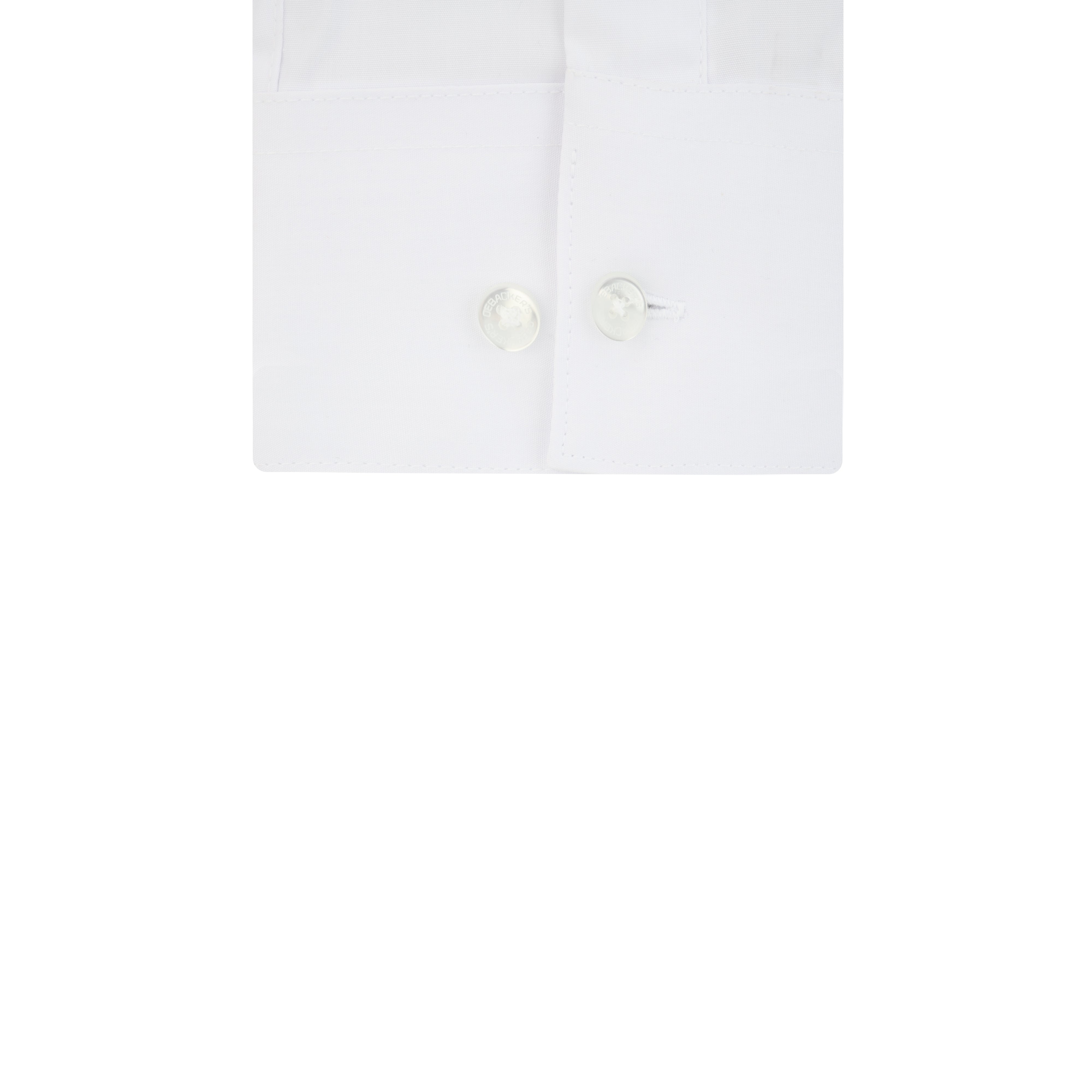 White Slim Poplin Classic Shirts - 4