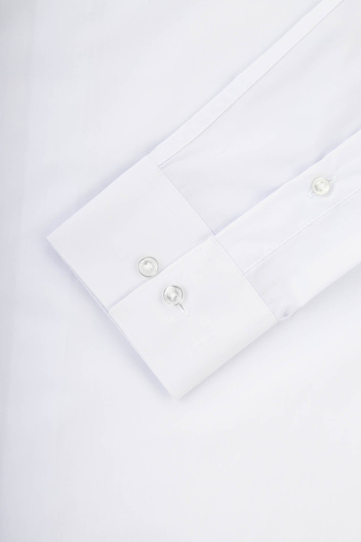 Dacron Solid White Classic Shirt - 3