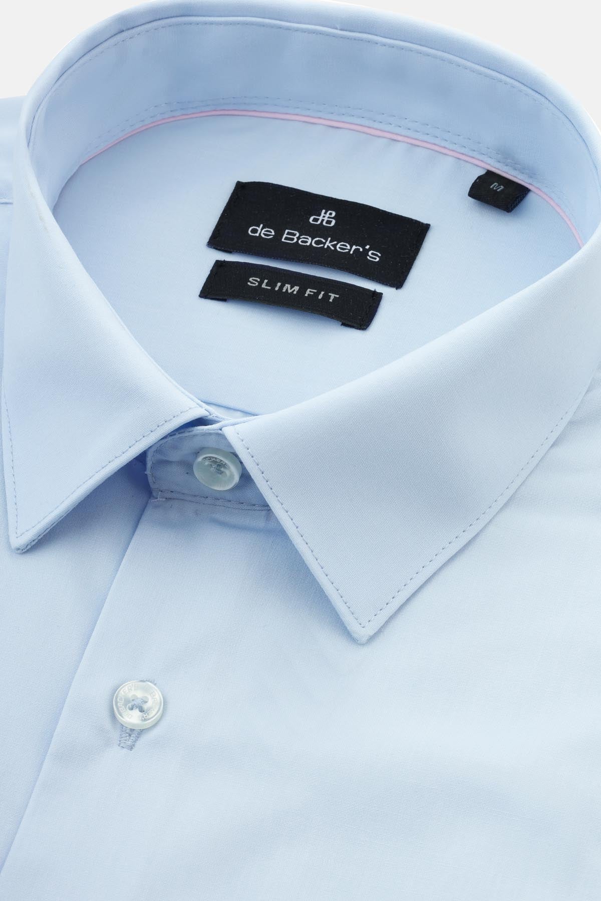 Dacron Solid Light Blue Classic Shirt - 2