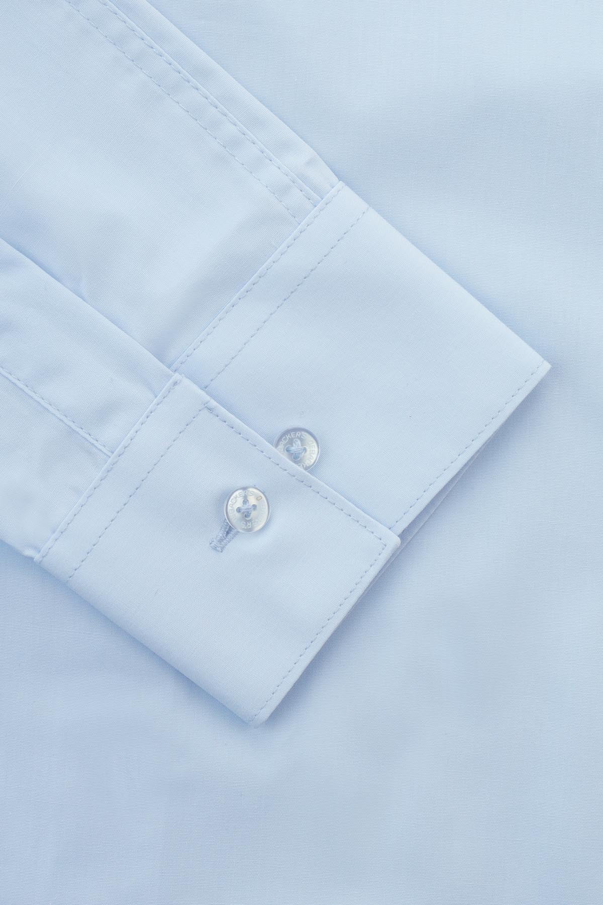 Dacron Solid Light Blue Classic Shirt - 3