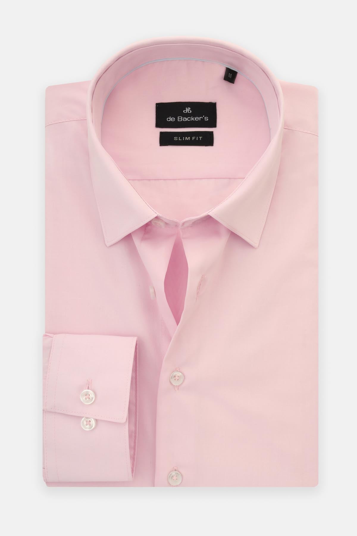 Dacron Solid Misty Rose Classic Shirt - 1