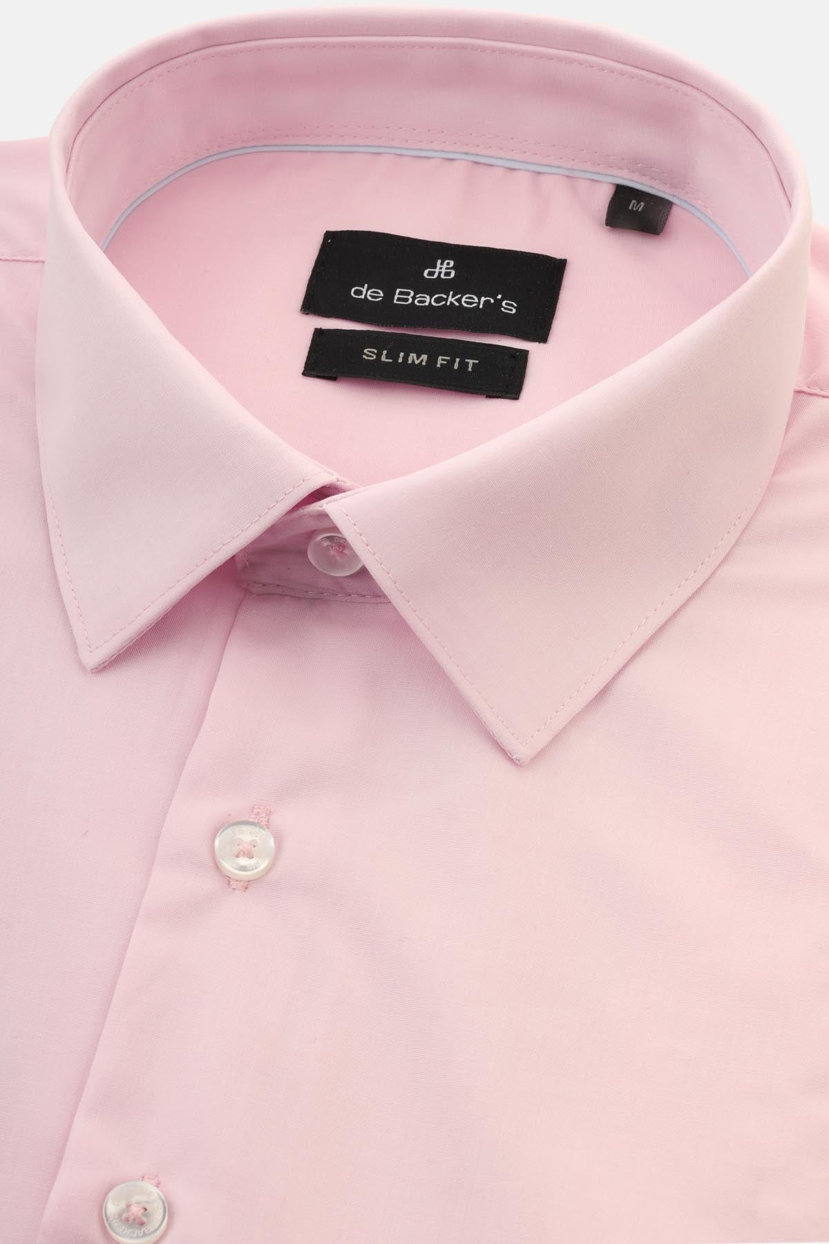 Dacron Solid Misty Rose Classic Shirt - 2