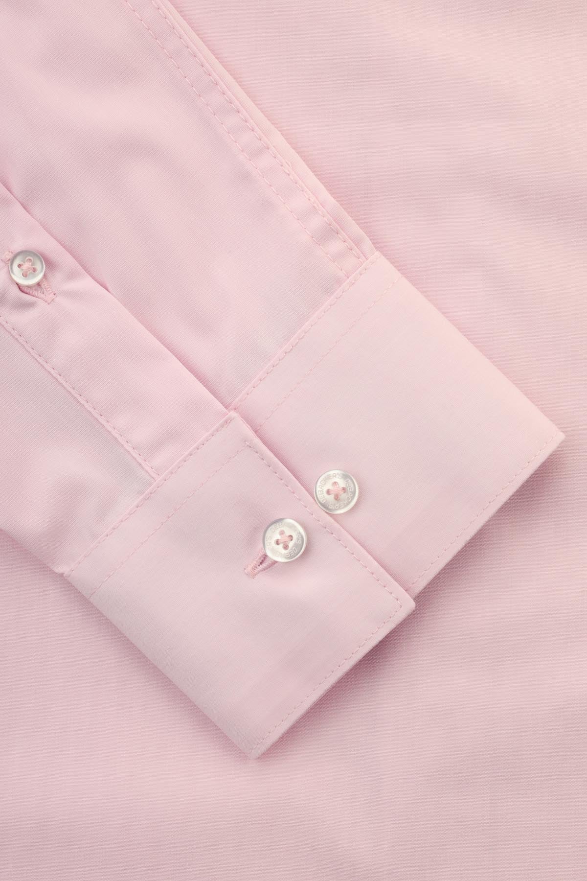 Dacron Solid Misty Rose Classic Shirt - 3