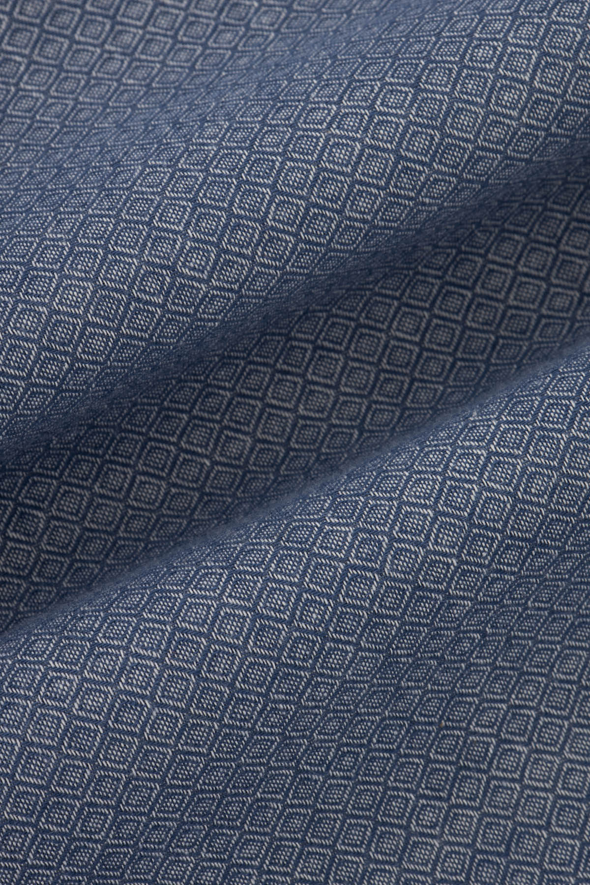Jacquard Hexagonal Pattern Gray Casual Shirt - 4