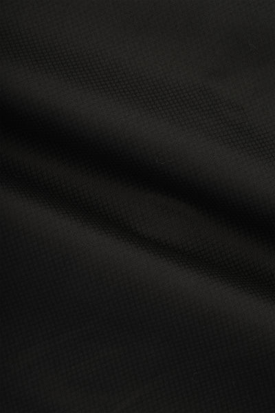 Jacquard Black Cotton Smart Casual Shirt