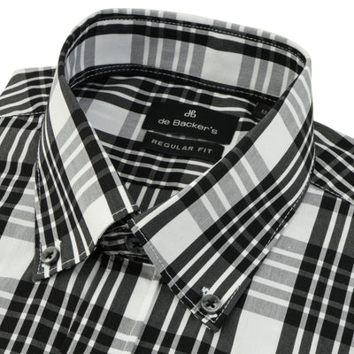 Striped Black Cotton  Casual Shirt