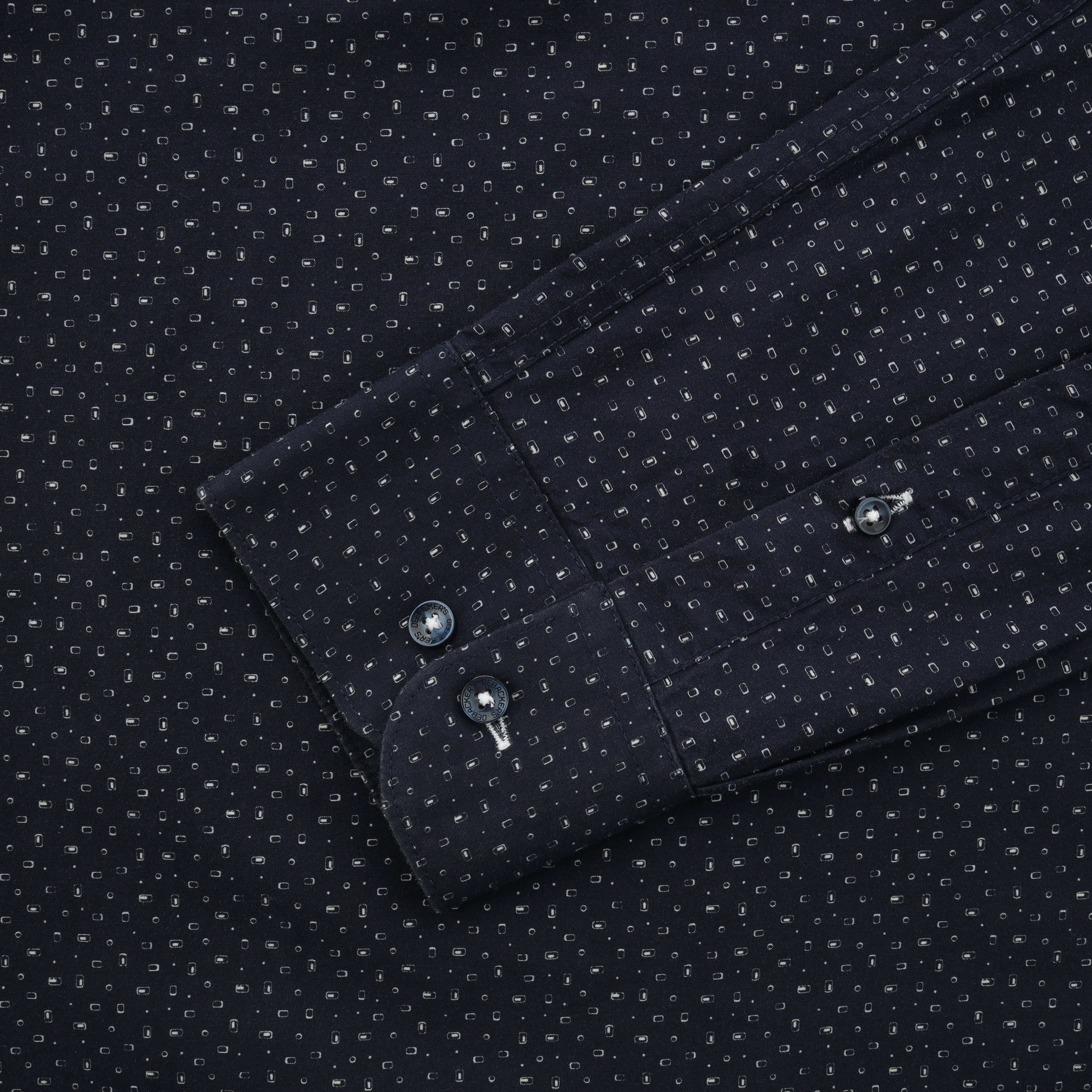 Printed Navy Casual Shirt - 2