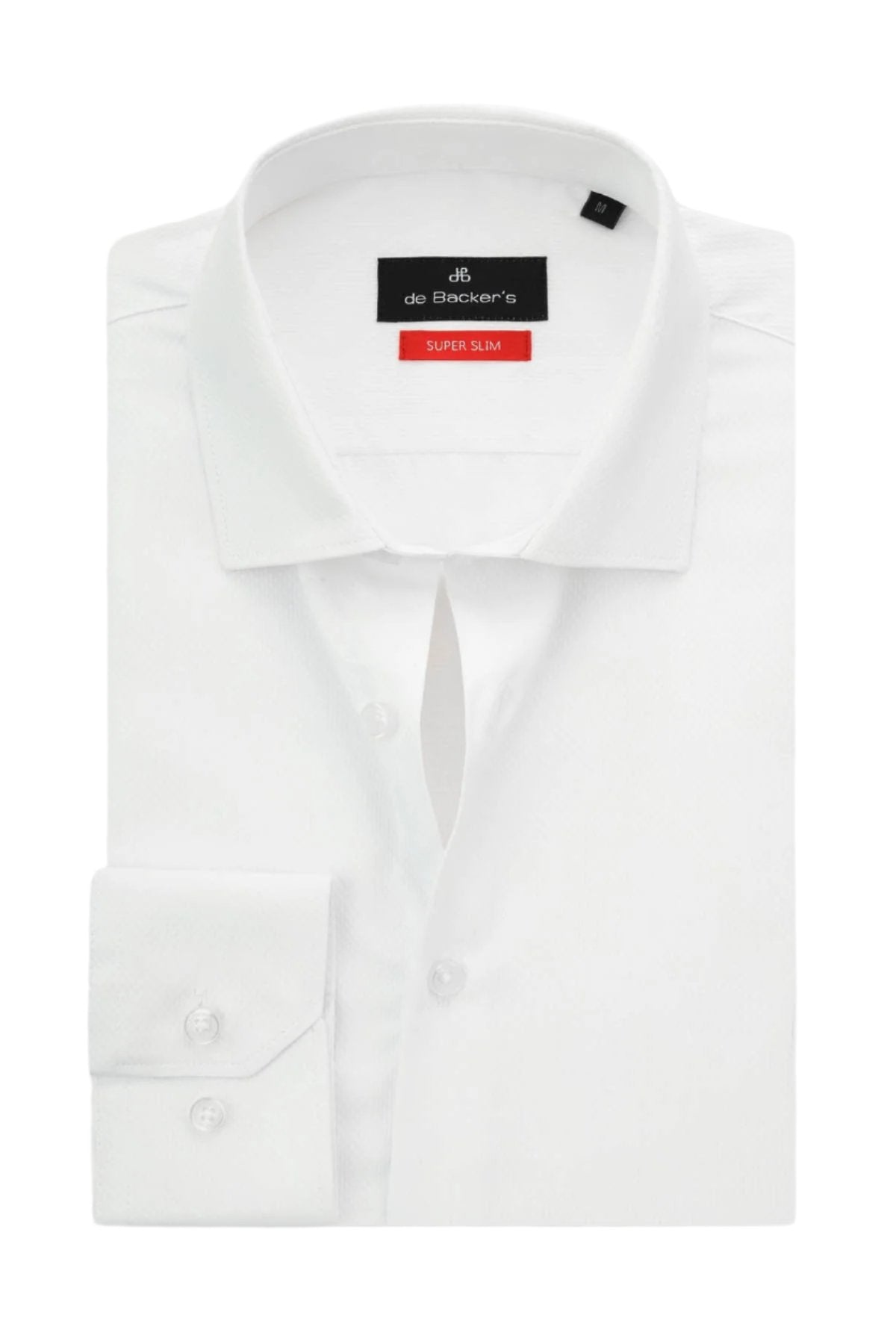 Jacquard White Classic Shirt - 1