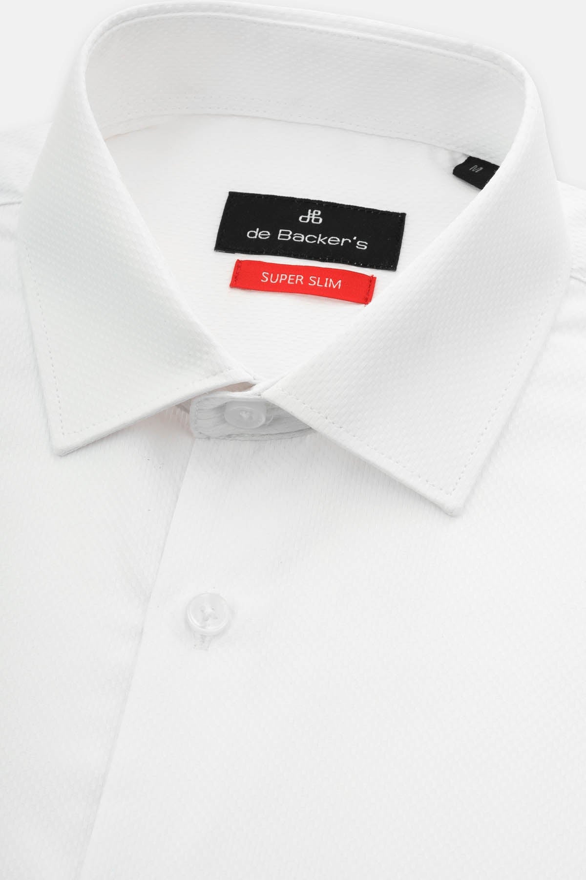 Jacquard White Classic Shirt - 2