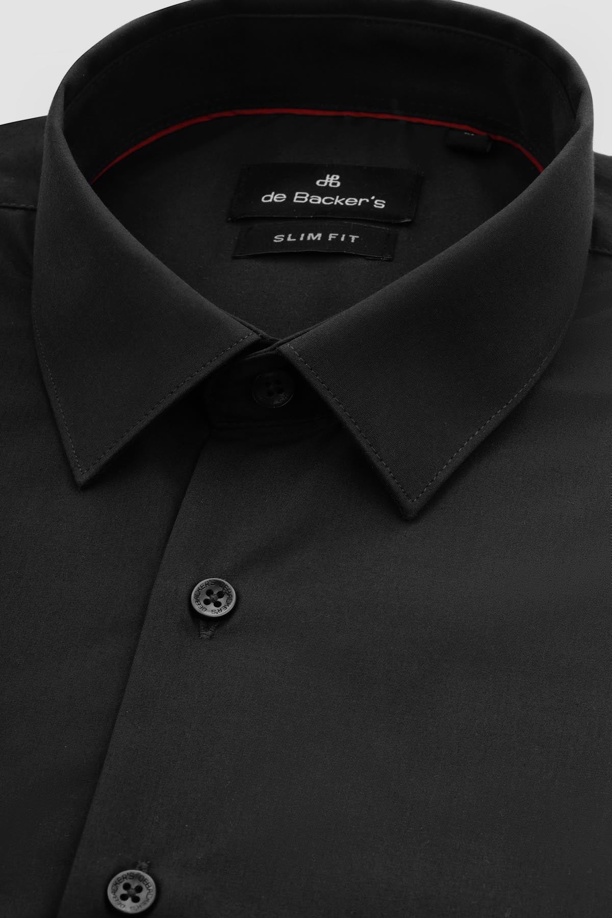Dacron Solid Black Classic Shirt - 2