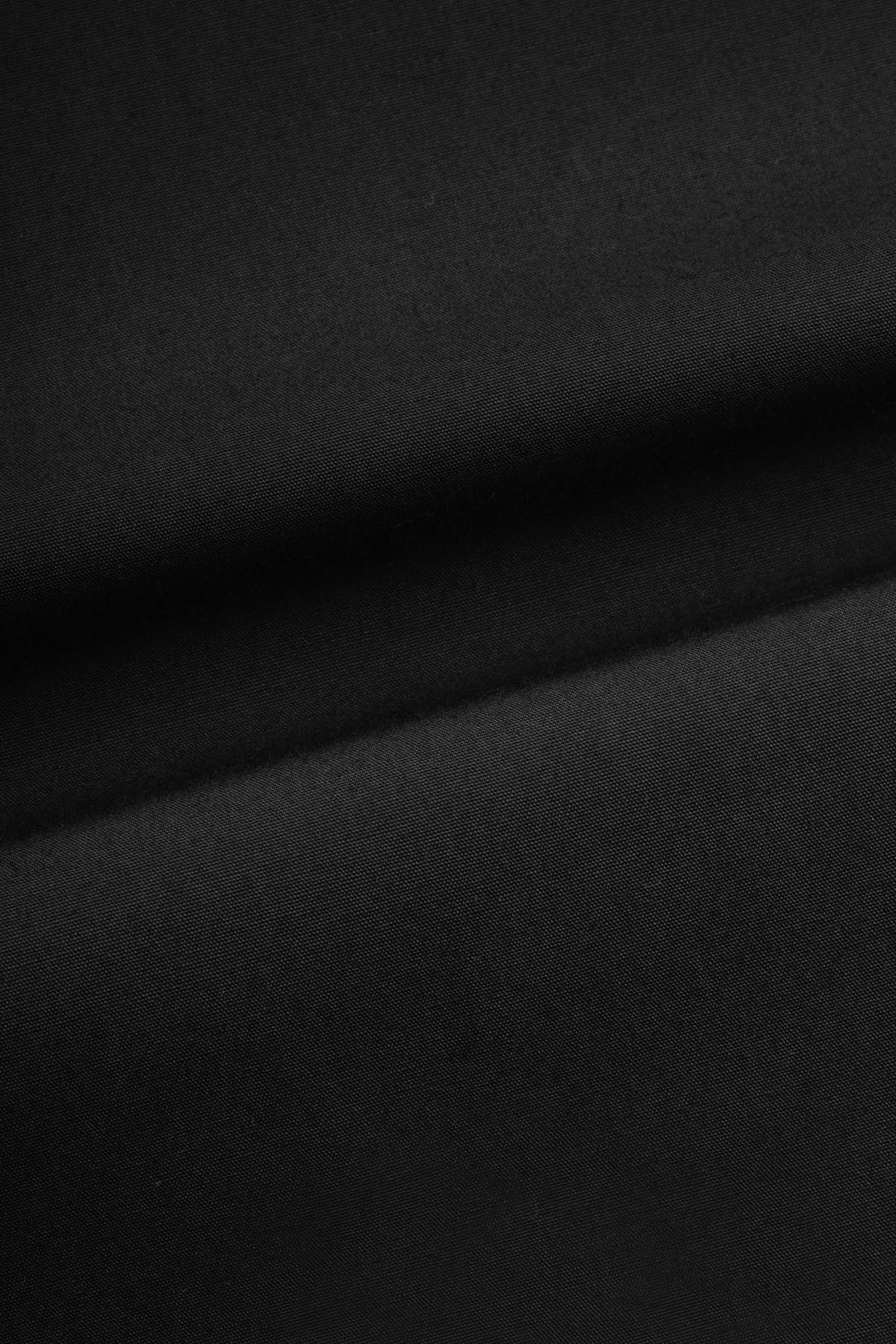 Dacron Solid Black Classic Shirt - 4