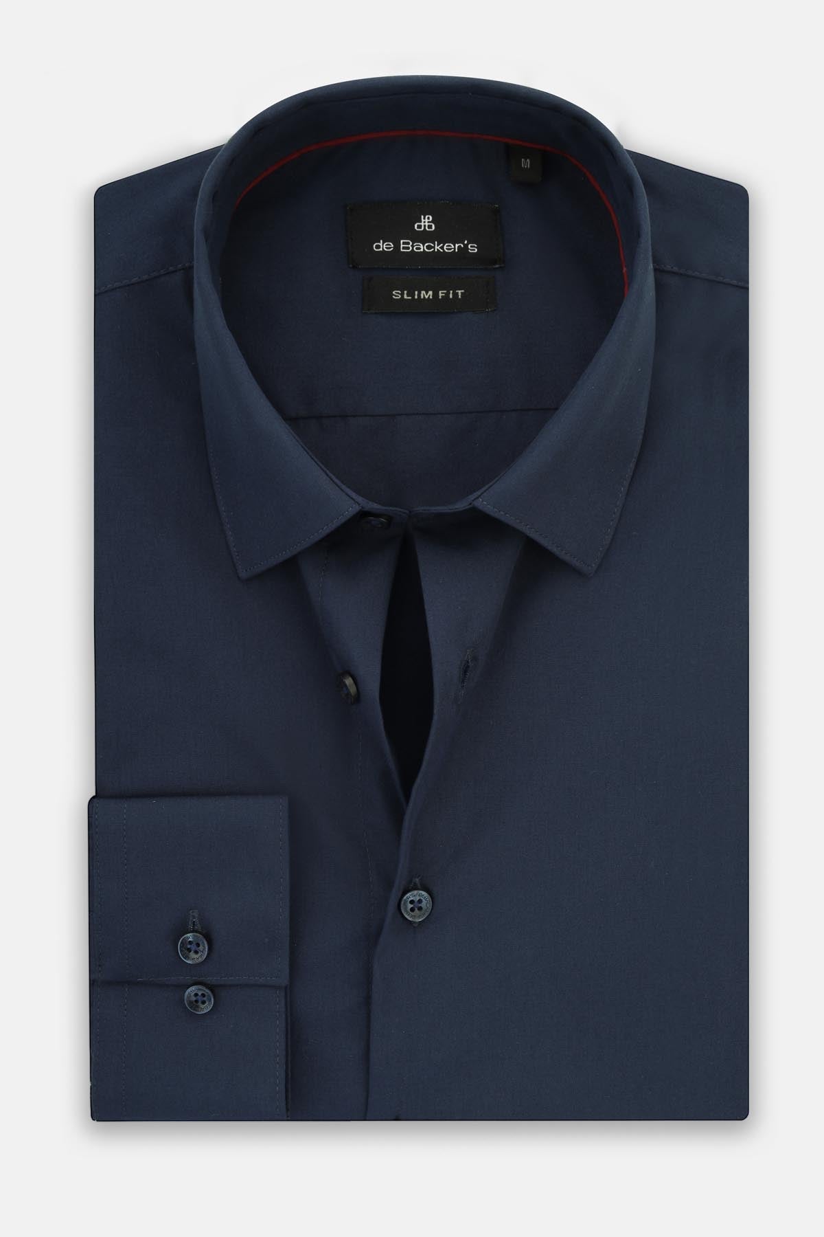 Dacron Solid Navy Classic Shirt - 1