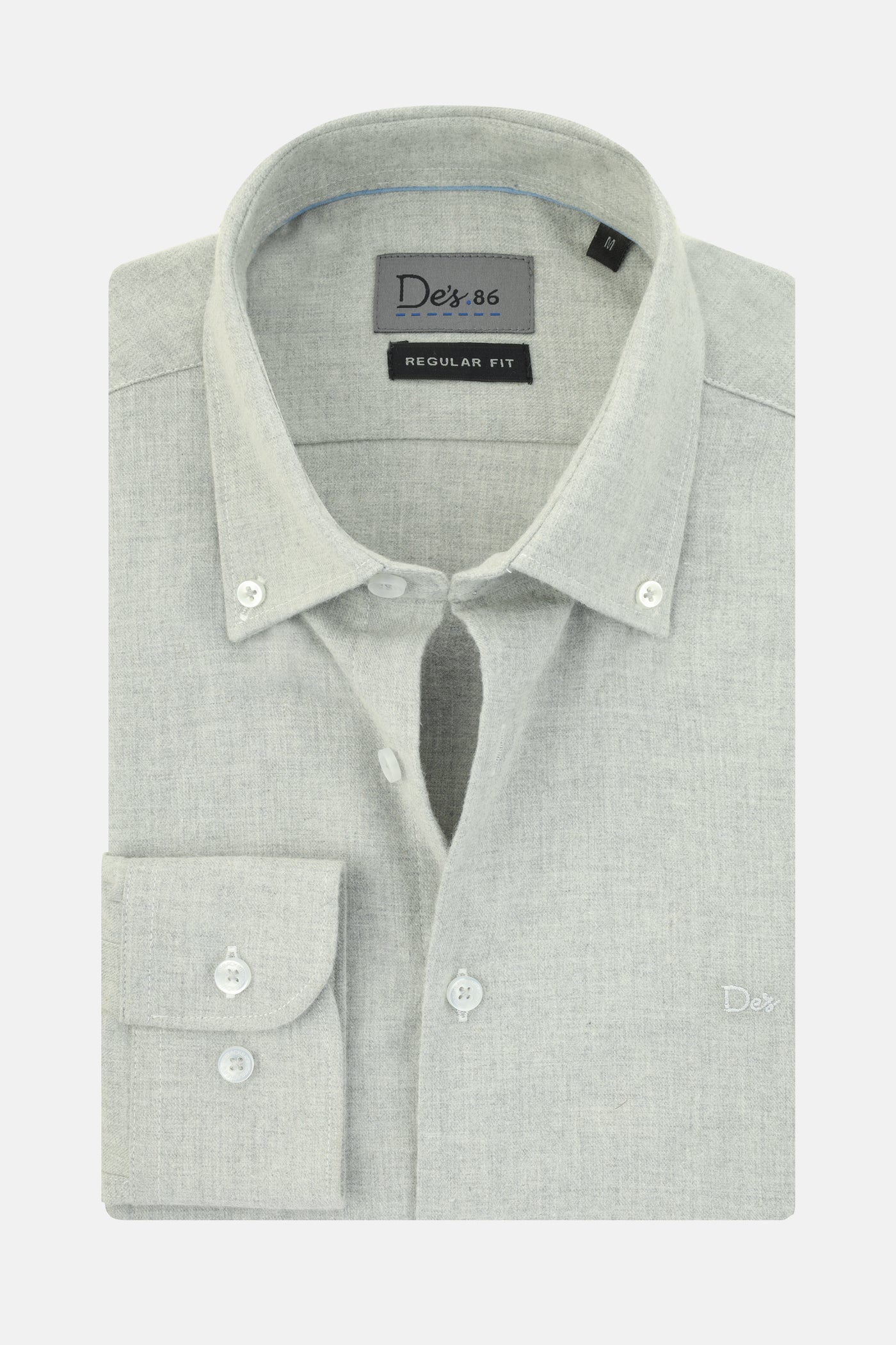 Jacquard Woven Cotton Gray Casual Shirt