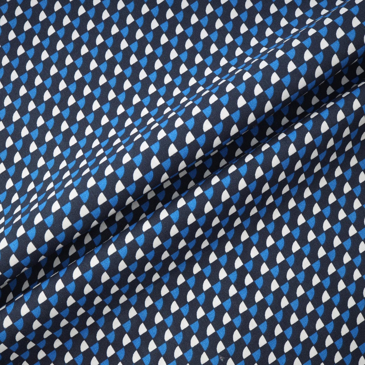 Printed Navy Cotton Casual Shirt - 4