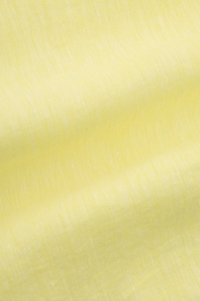 Linen Vanilla Yellow Casual Shirt