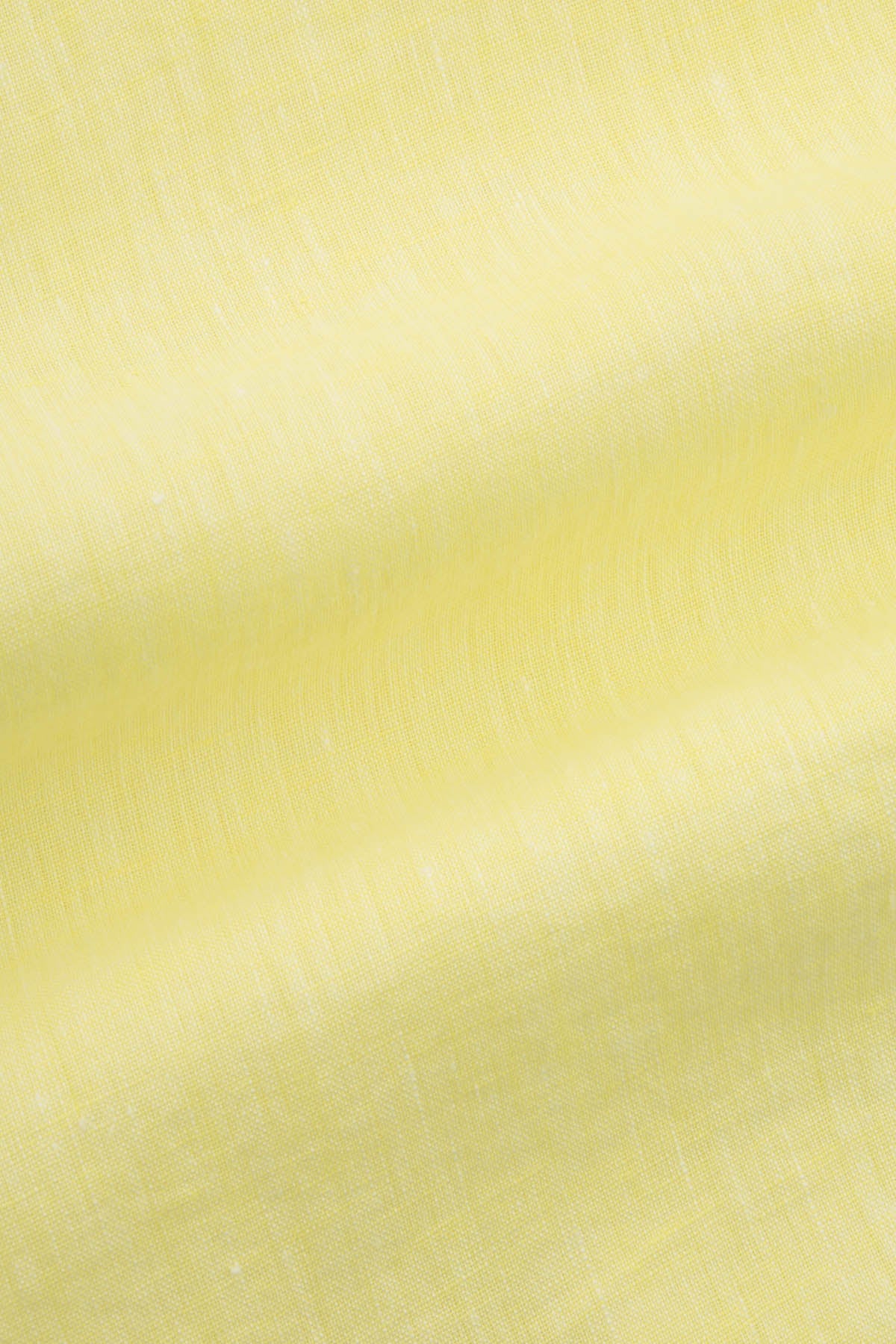 Linen Vanilla Yellow Casual Shirt - 4