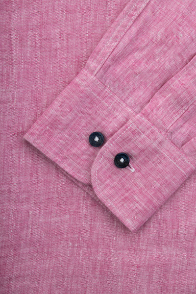 Linen Thulian Pink Casual Shirt