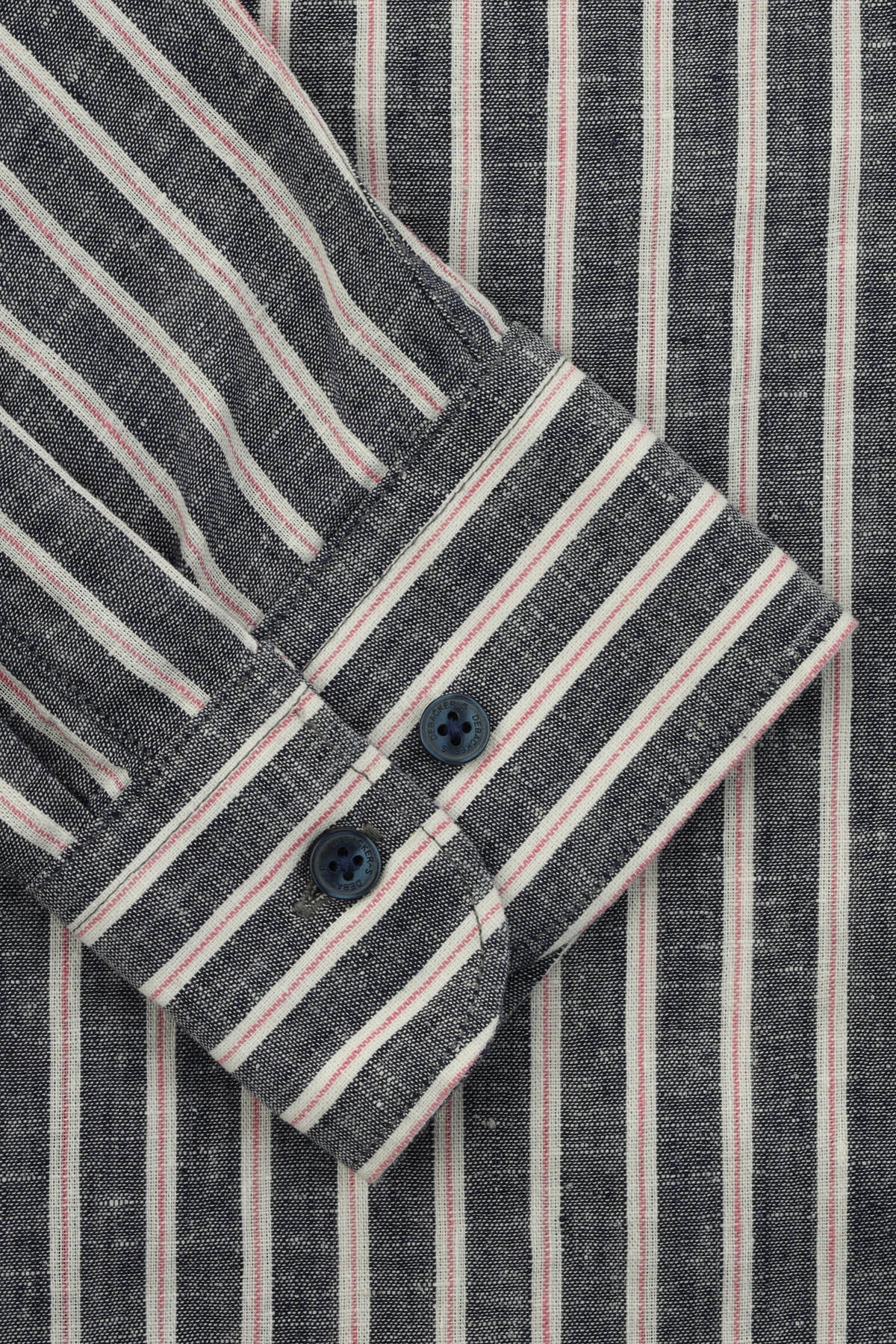 Striped Black & White Casual Shirt - 3