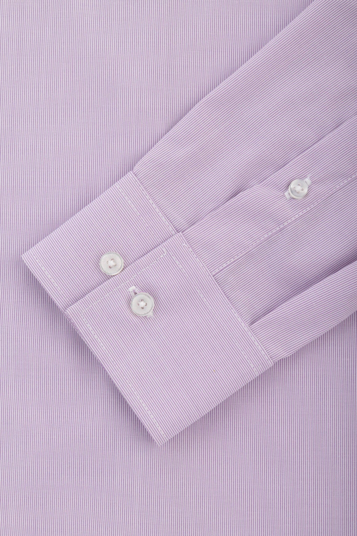 Striped Lavender Gray & White Bamboo Classic Shirt - 3