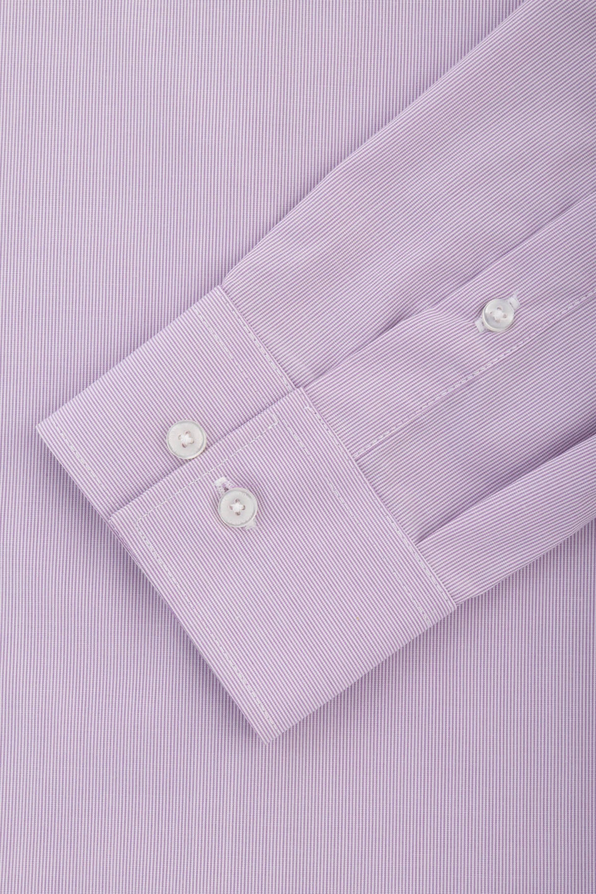 Striped Lavender Gray & White Bamboo Classic Shirt - 3