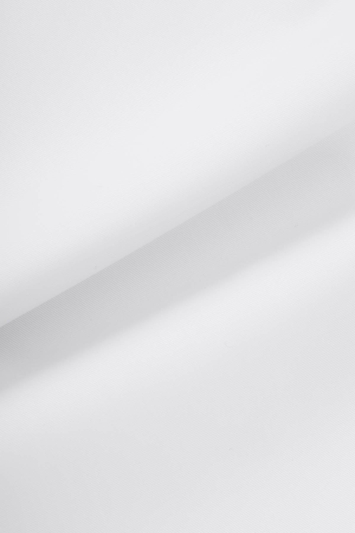 Solid White Platinum Bamboo Classic Shirt - 4