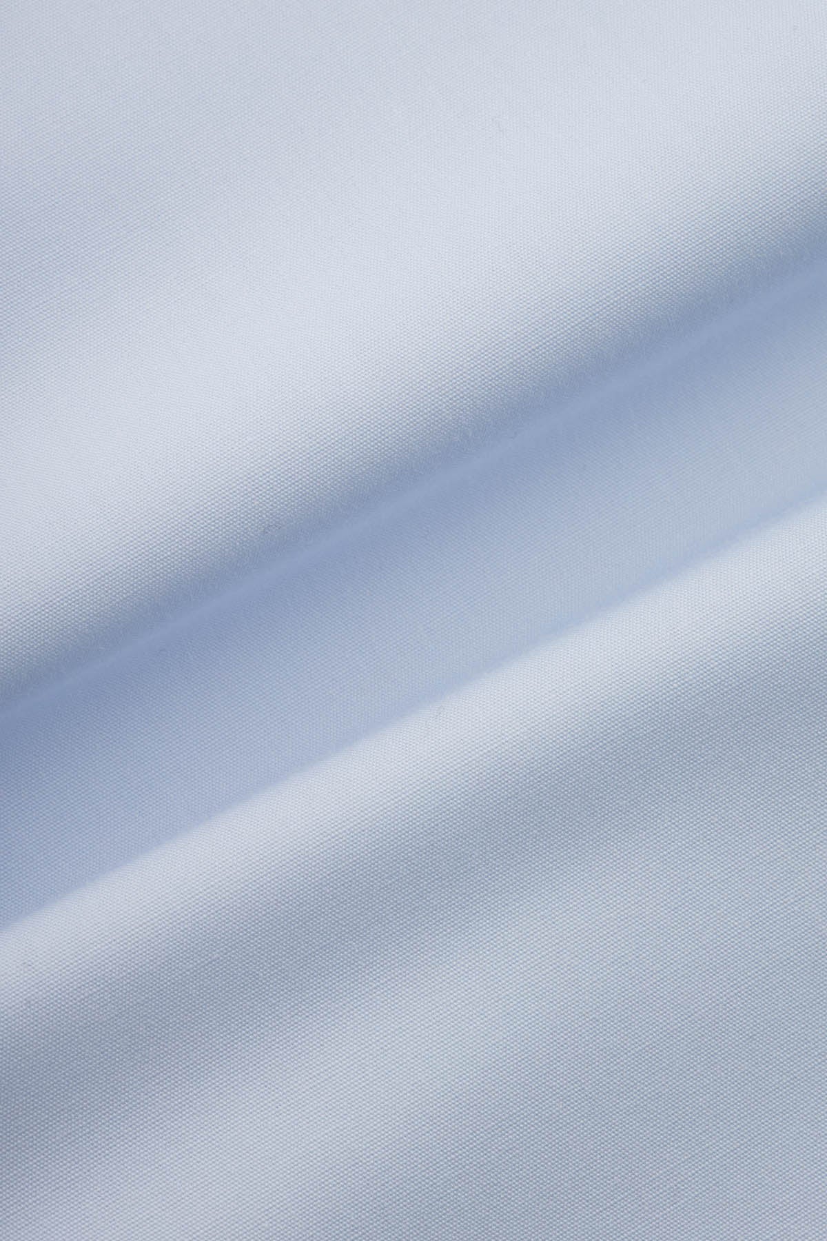 Solid Light Blue Slim Dacron Classic Shirt - 4