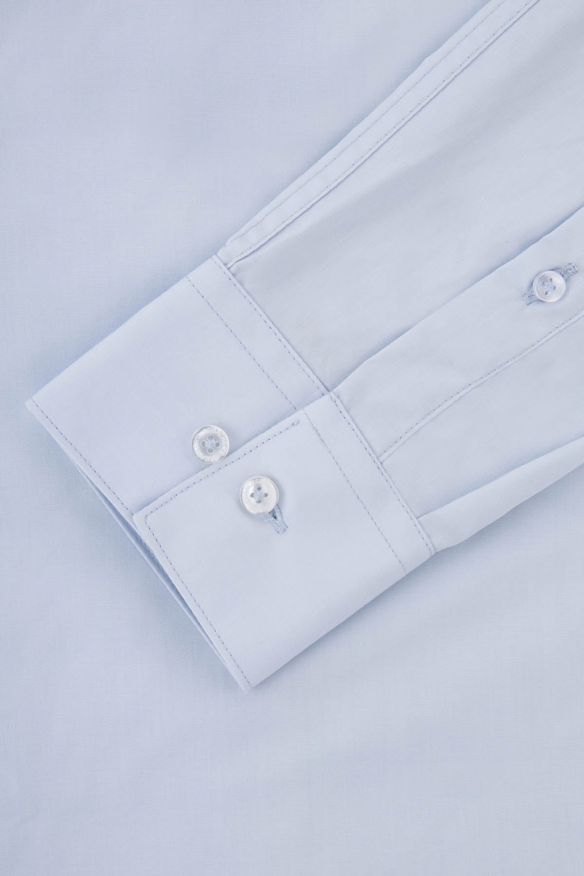 Solid Light-Blue Dacron Classic Shirt - 3