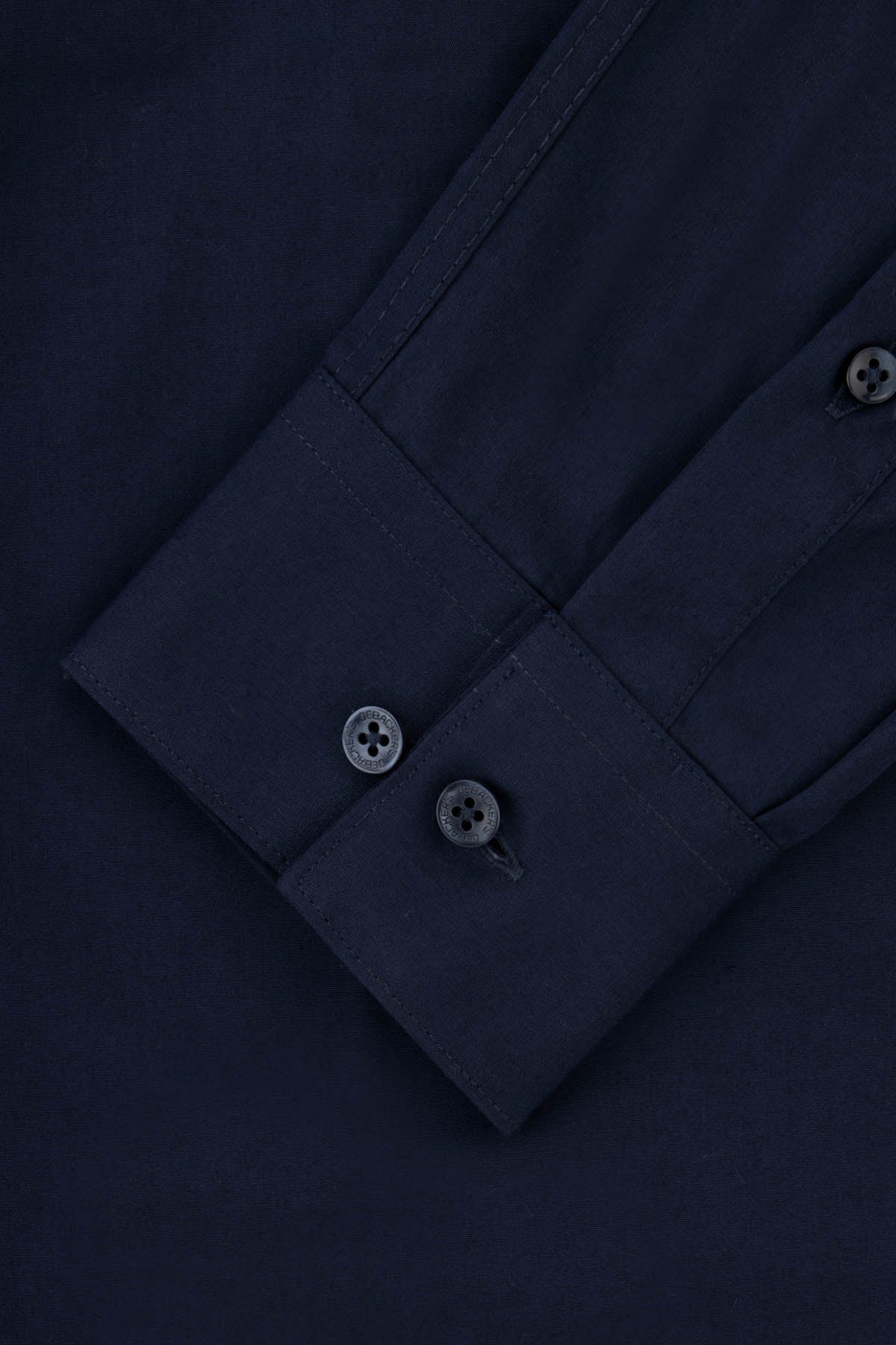 Solid Dark Navy Dacron Classic Shirt - 3