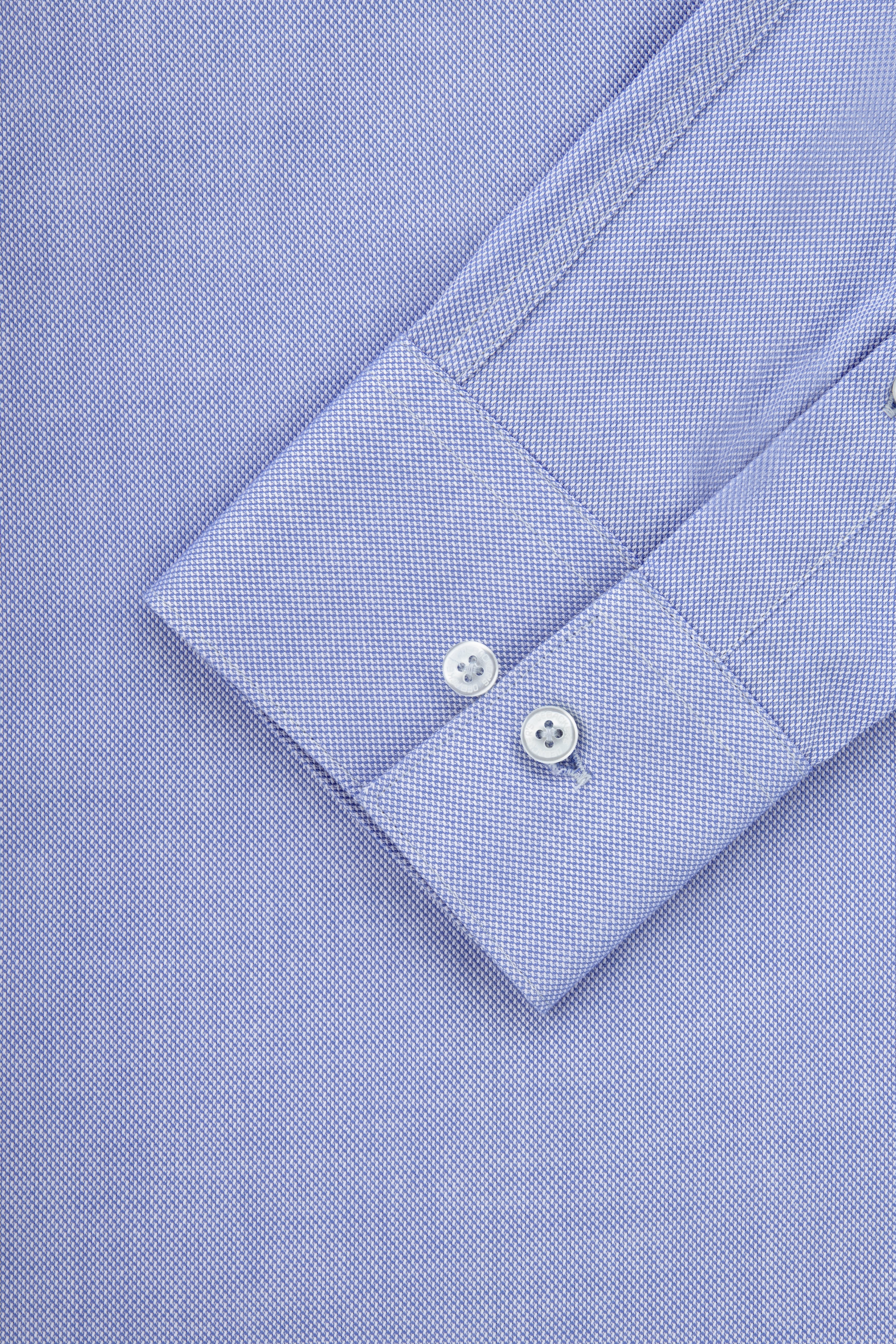 Jacquard Pique Light-Blue Classic Shirt - 3
