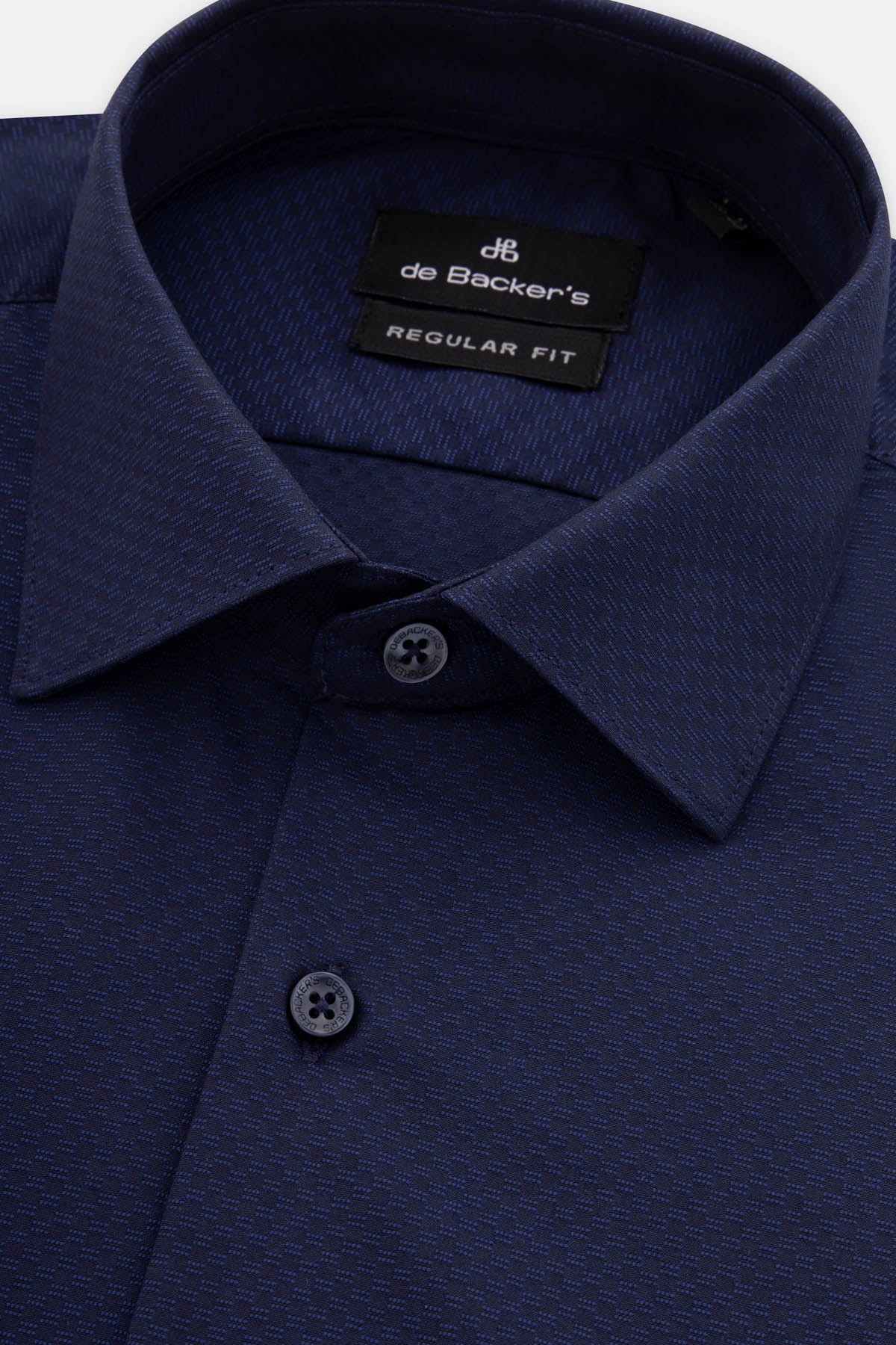 Jacquard Navy Classic Shirt - 2