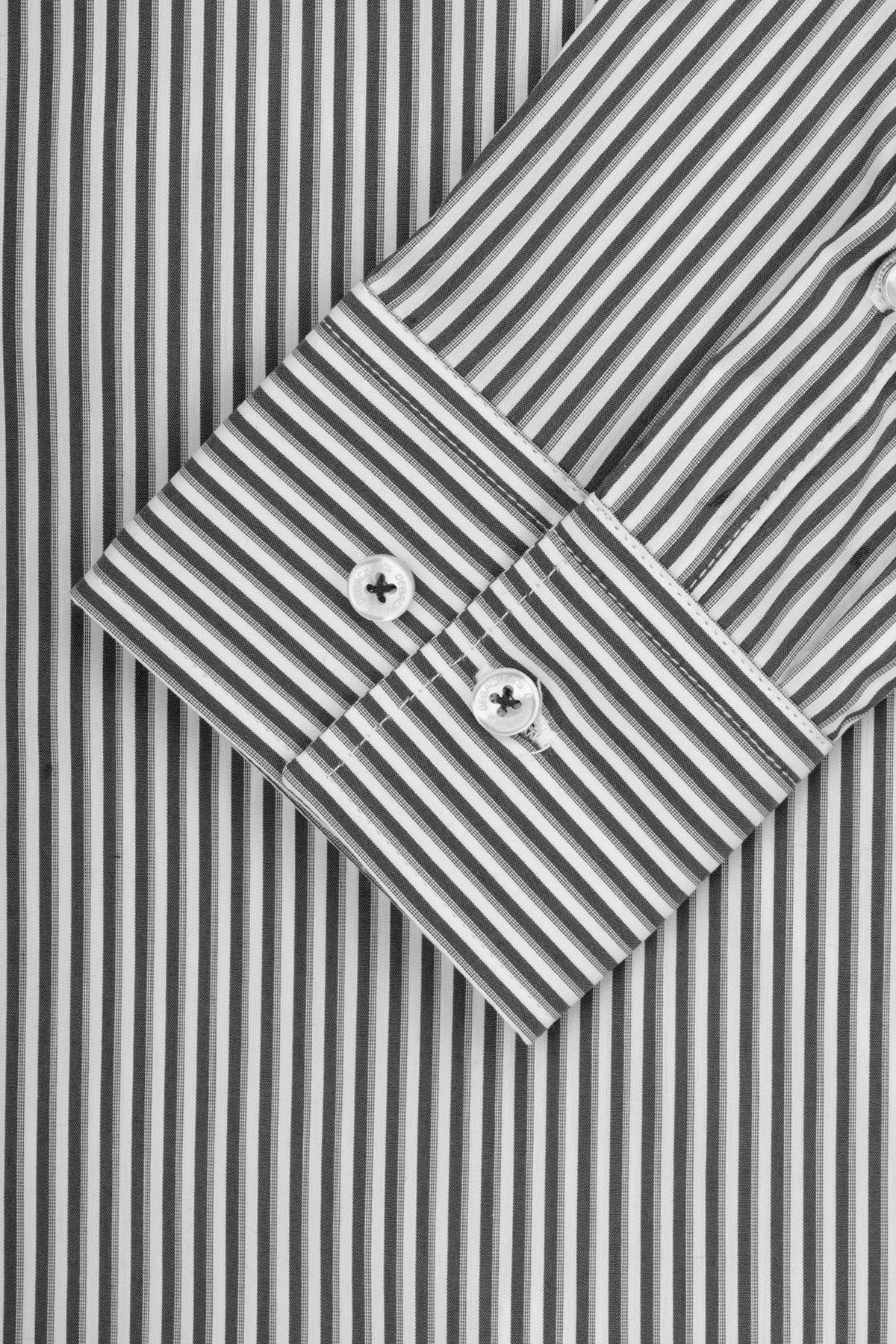 Striped Dark Liver & White Bamboo Classic Shirt - 3