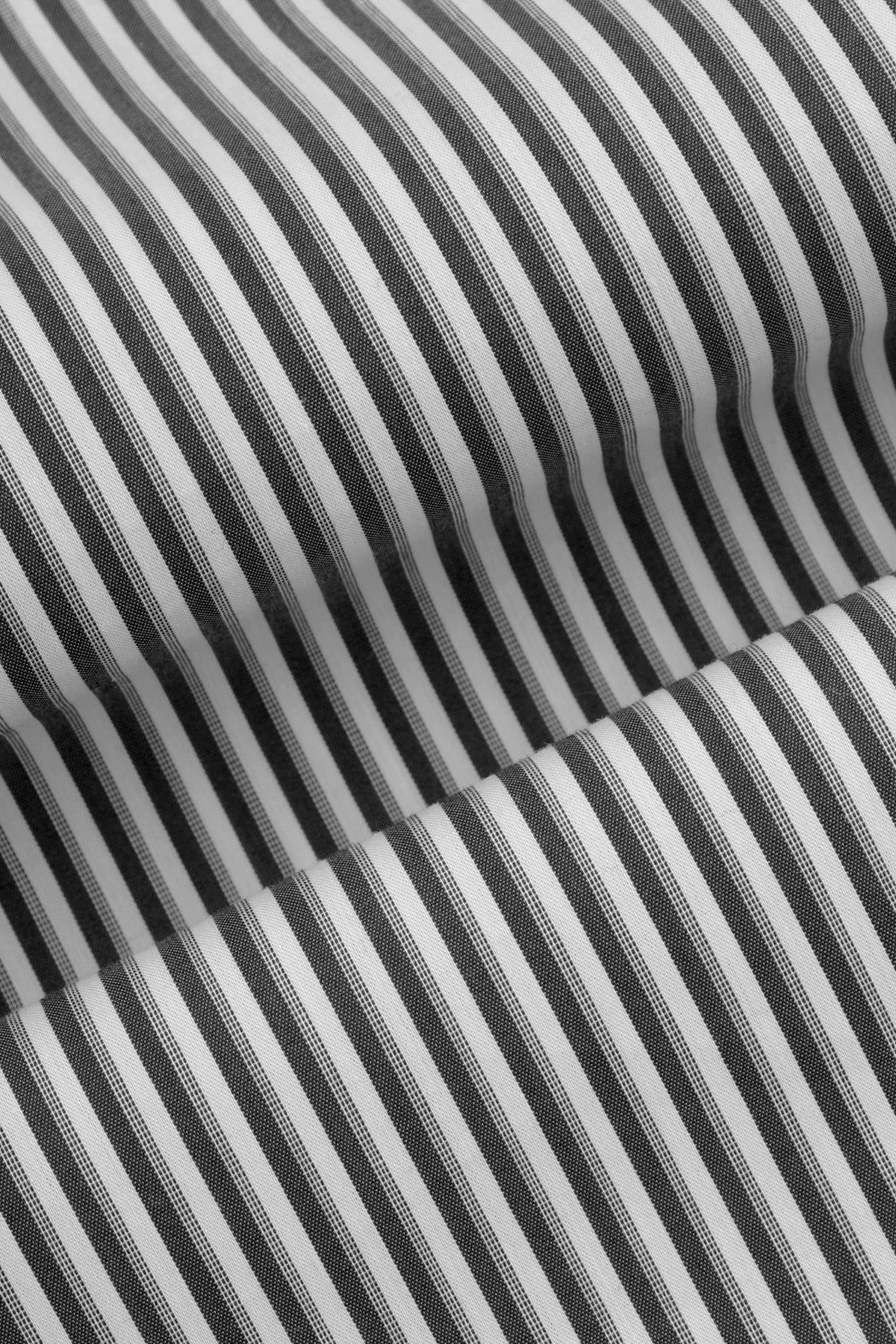 Striped Dark Liver & White Bamboo Classic Shirt - 4