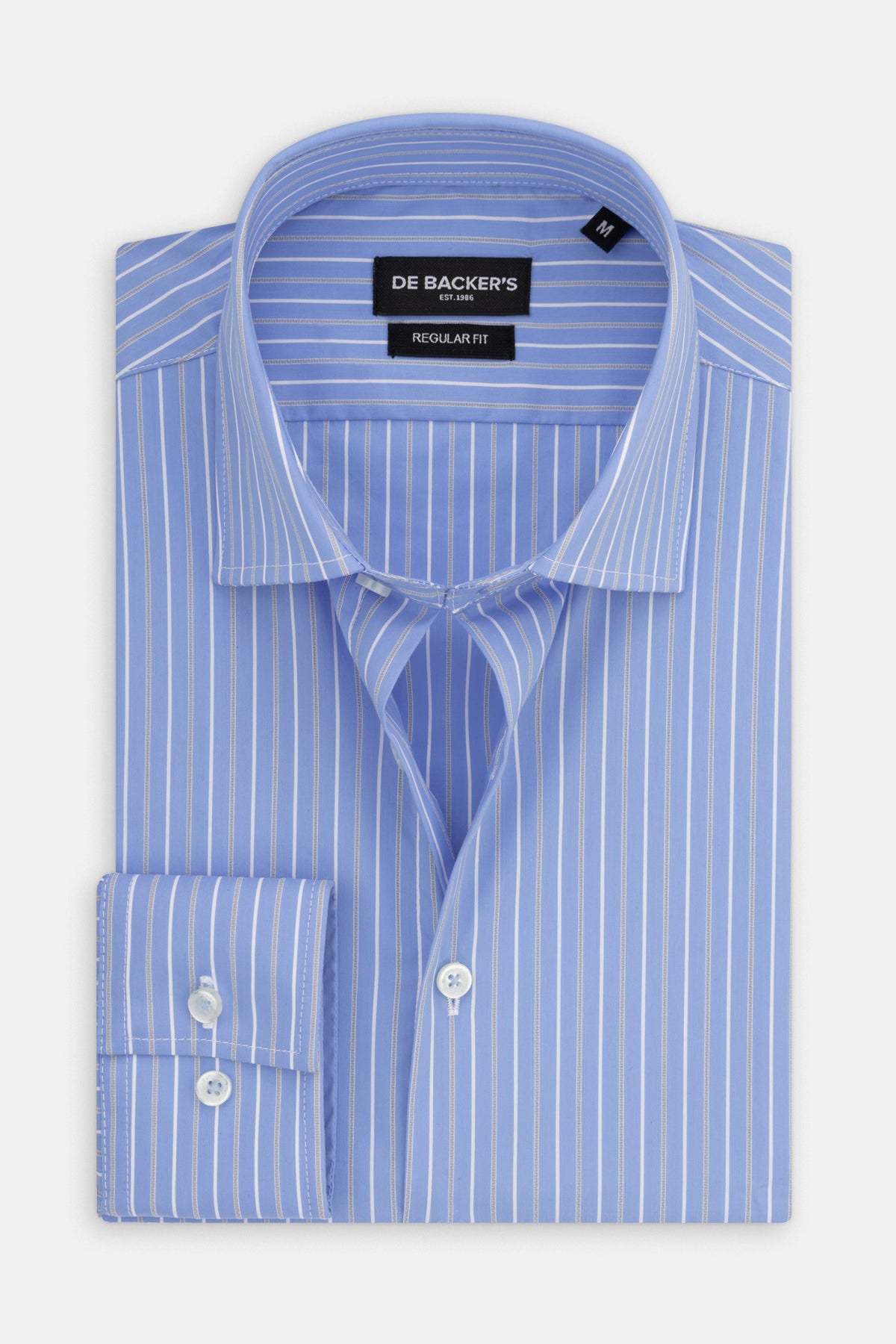 White & Light Blue Classic Shirt - 1