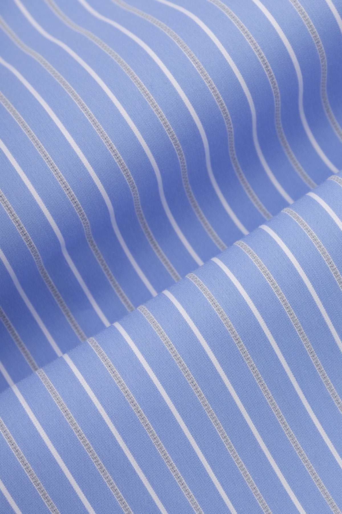 Striped White & Light Blue Classic Shirt