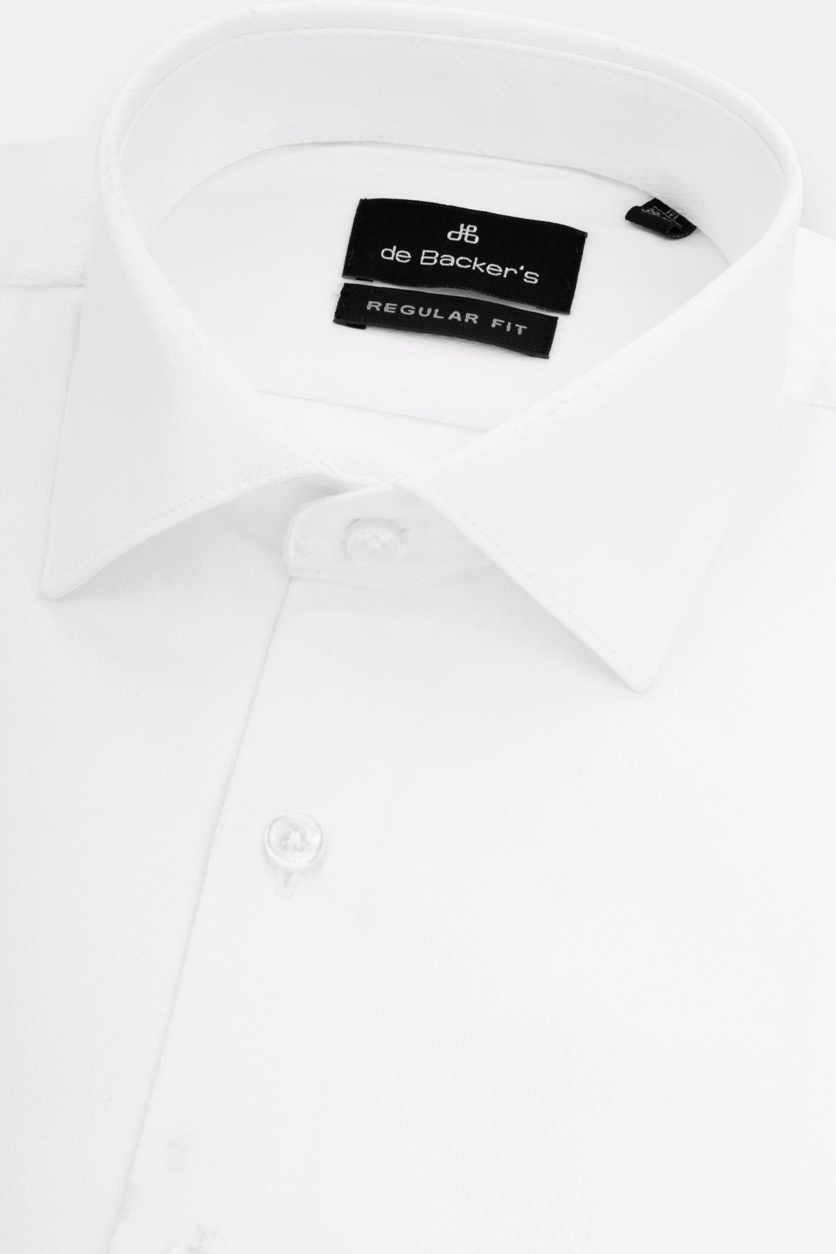 Jacquard White Classic Shirt - 2