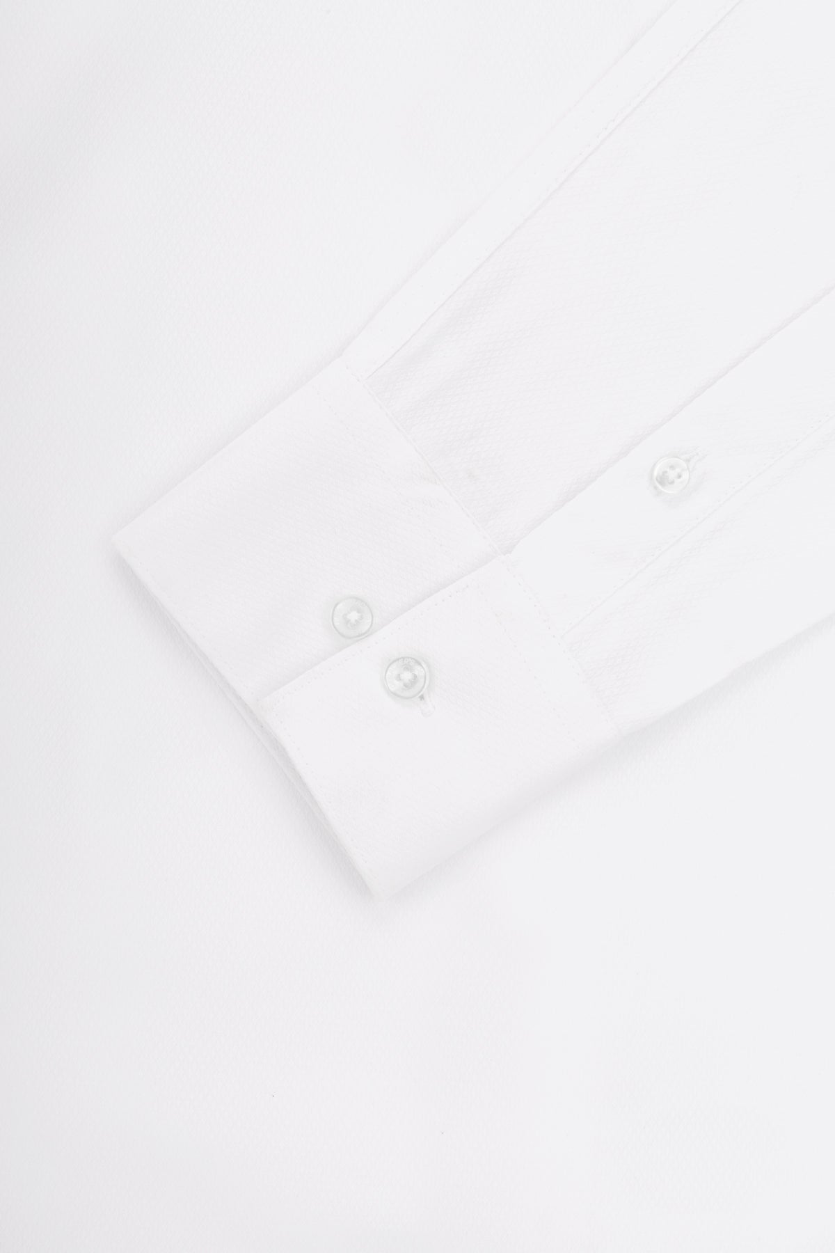 Jacquard White Classic Shirt - 3