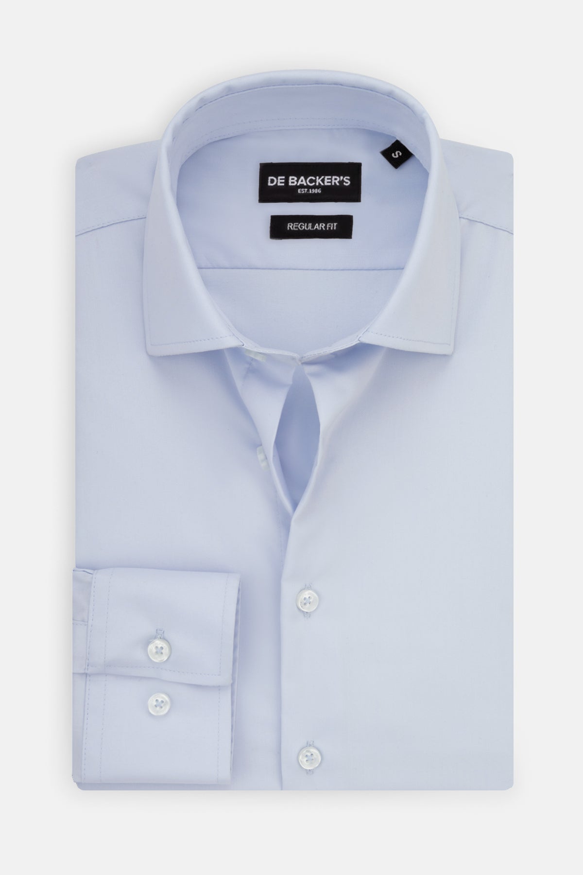 Solid Light Blue Bamboo Classic Shirt - De Backers - 1