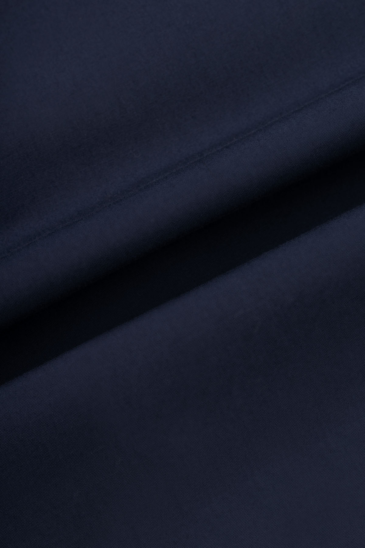 Solid Dark Navy Slim Dacron Classic Shirt - 4