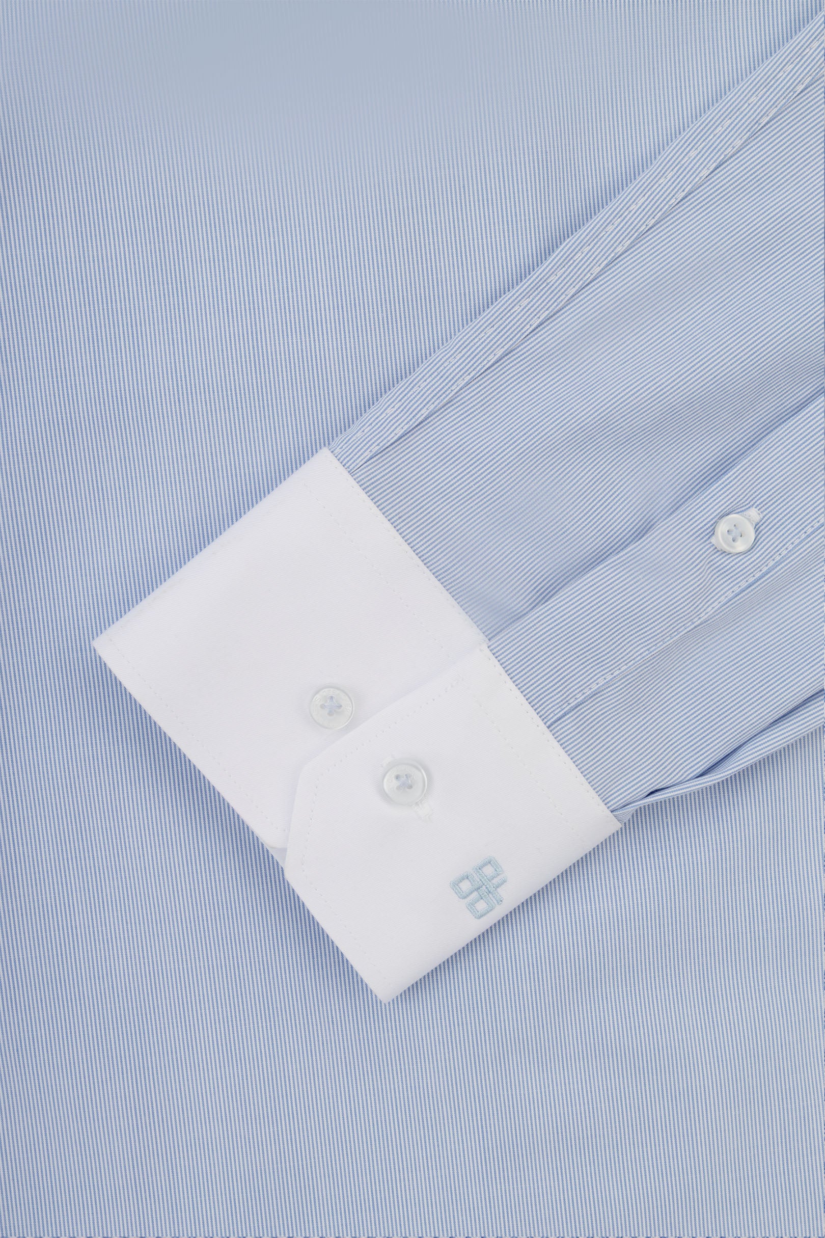 Striped Light Blue Bamboo Classic Shirt