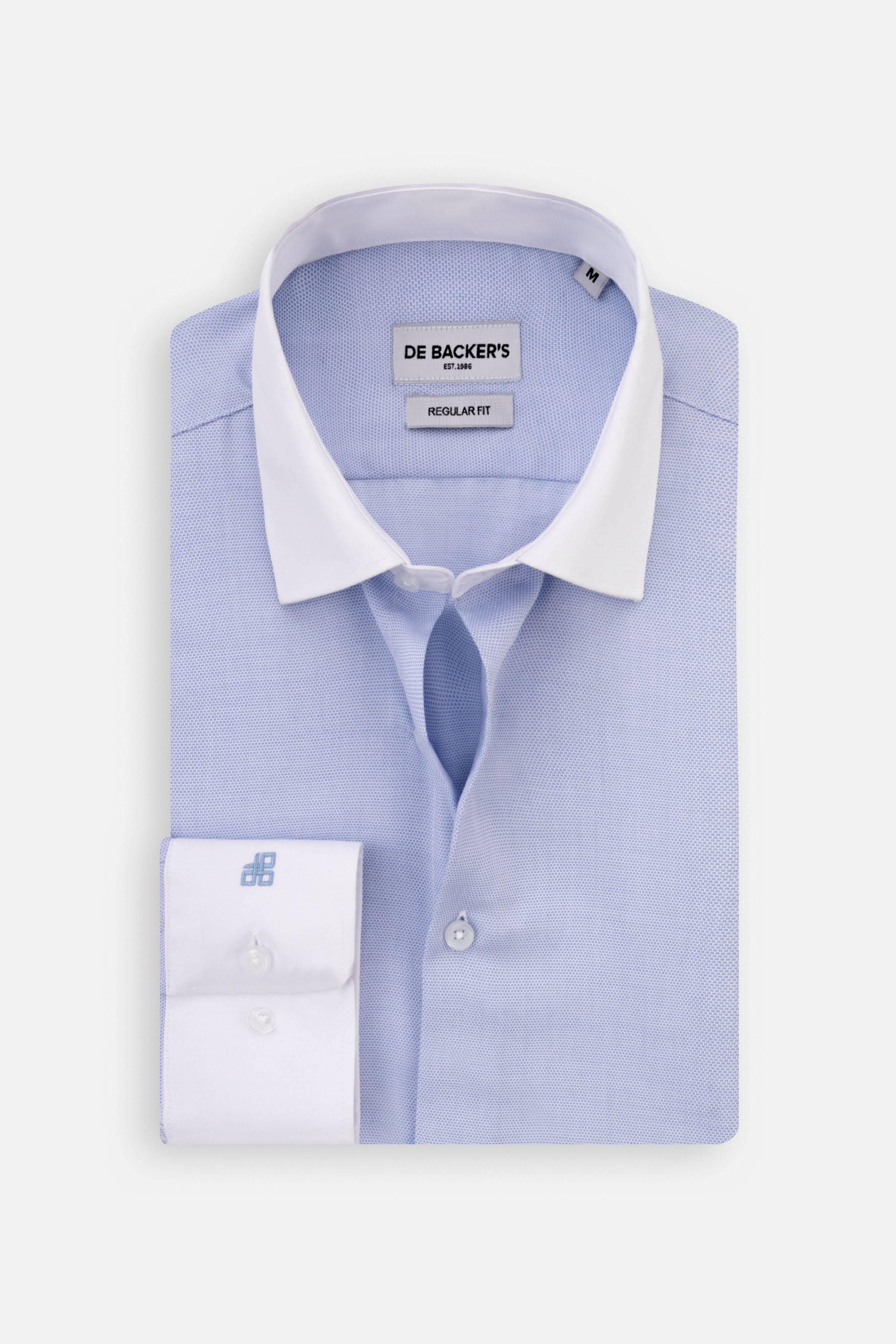 Jacquard Light Blue Classic Shirt