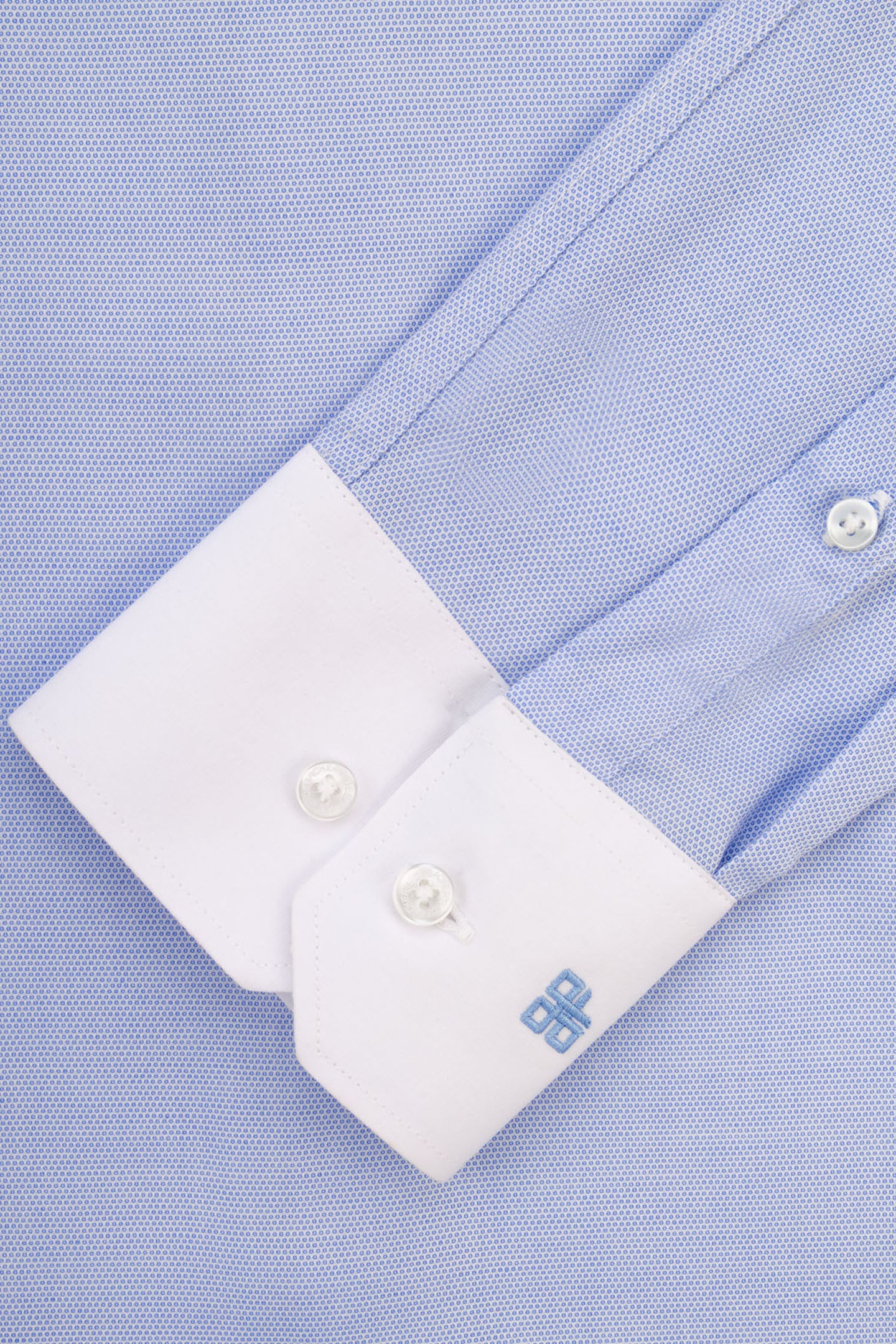 Jacquard Light Blue Classic Shirt