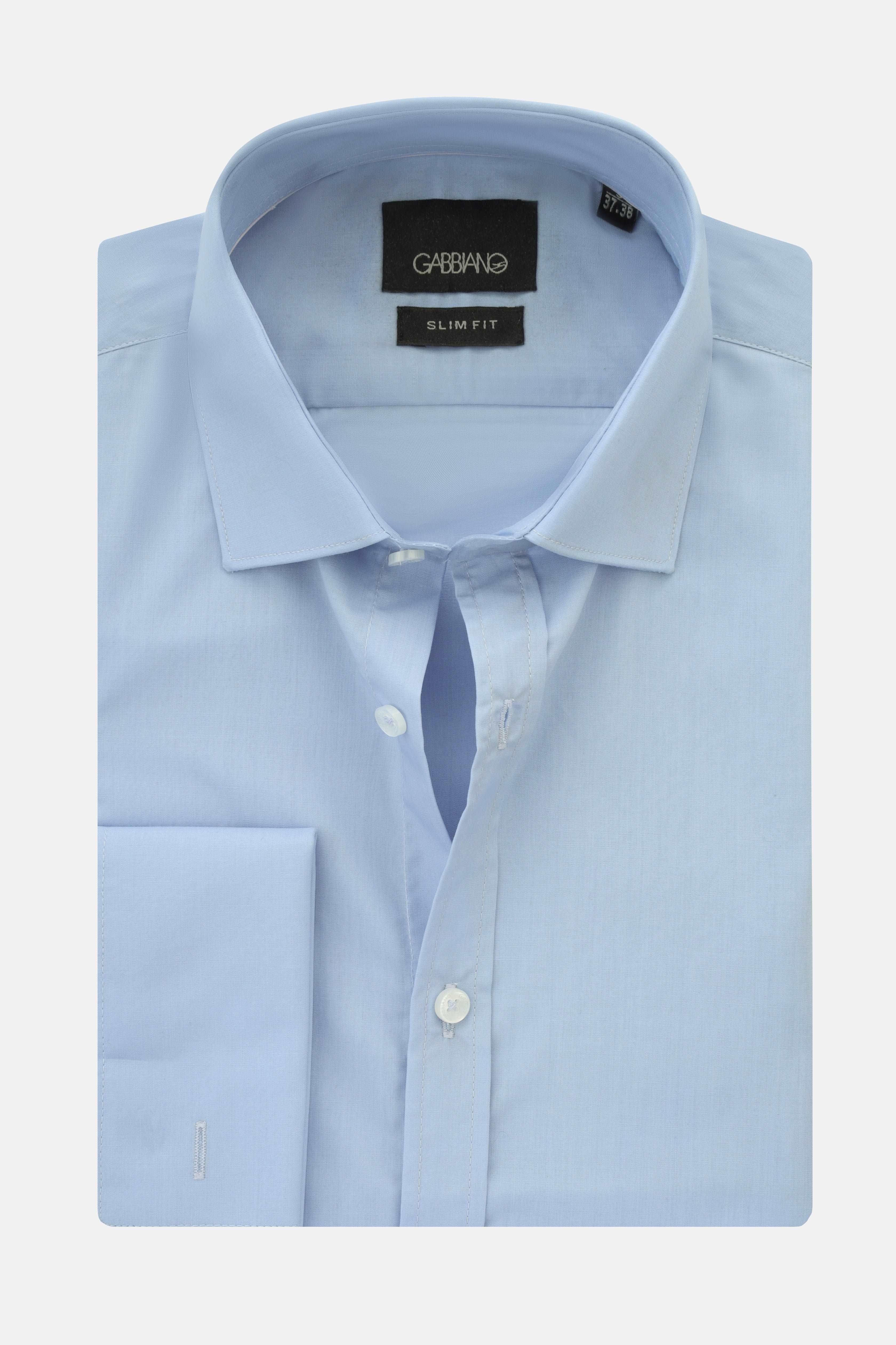 Solid Light Blue Dacron Classic Shirt - 1