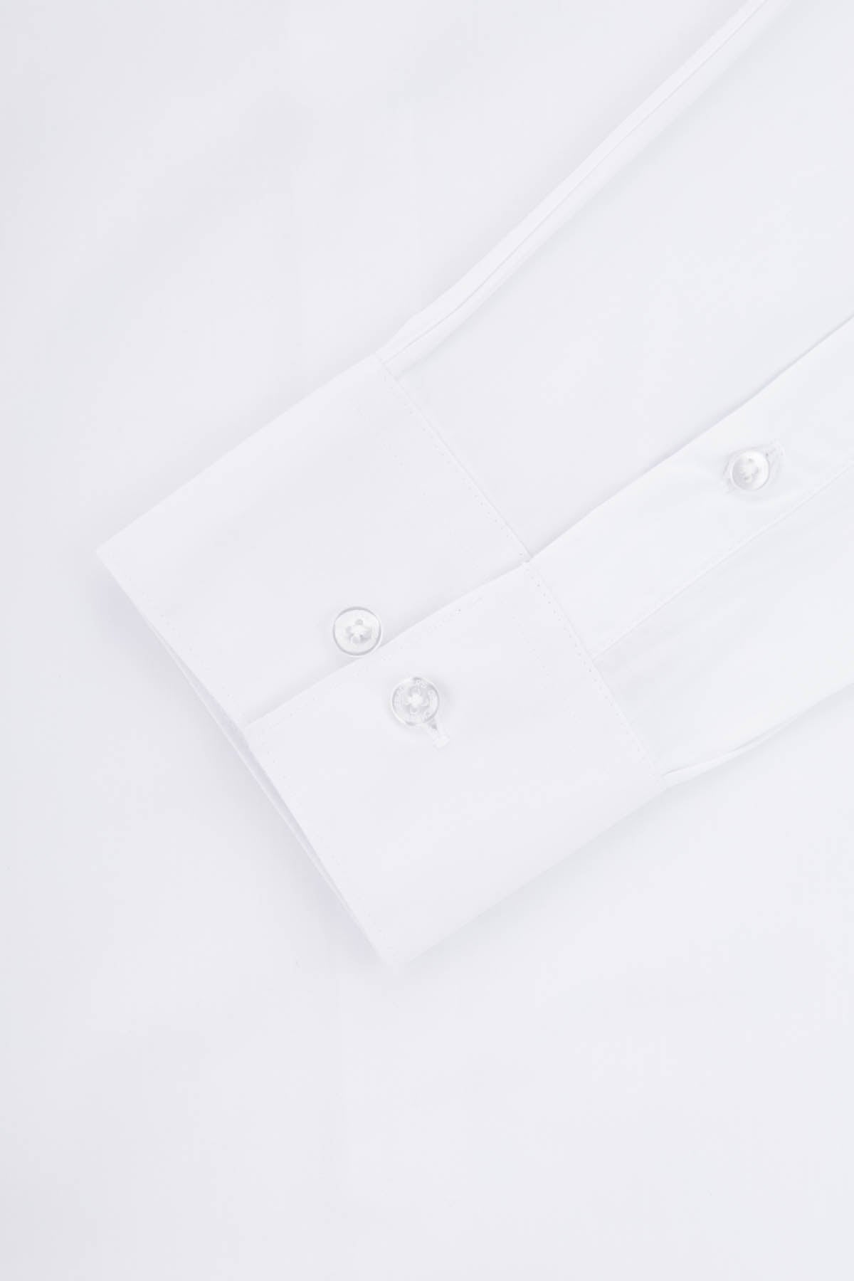Solid White Dacron Classic Shirt - 3